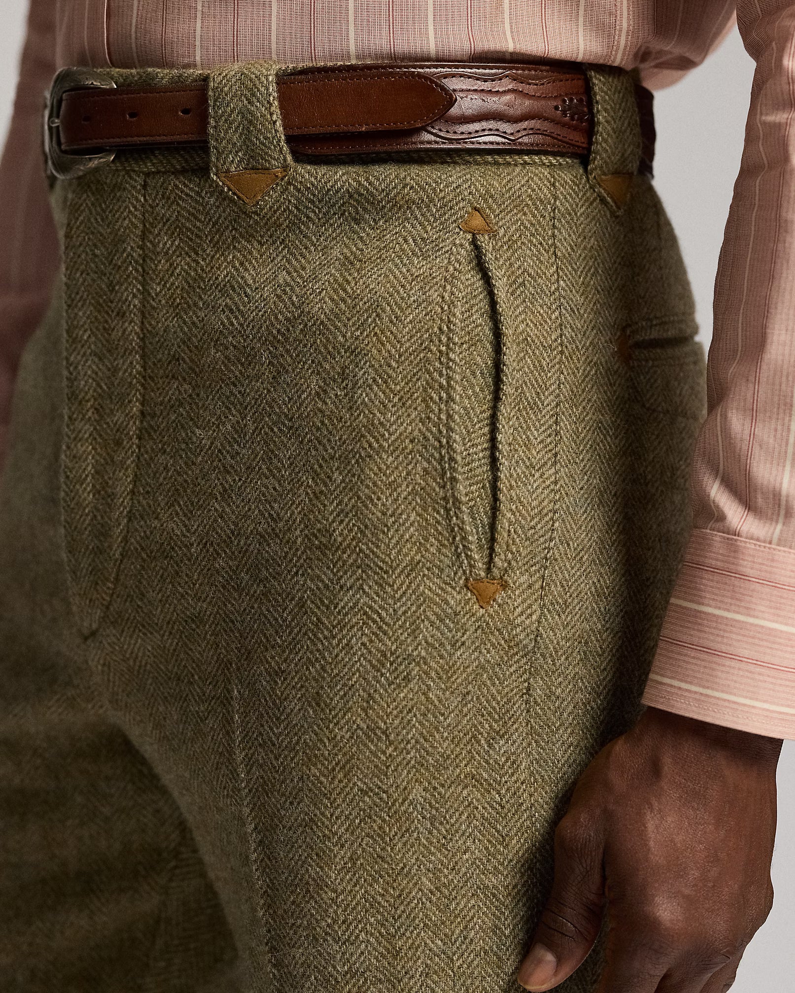 RRL Slim Fit Wool Herringbone Pant