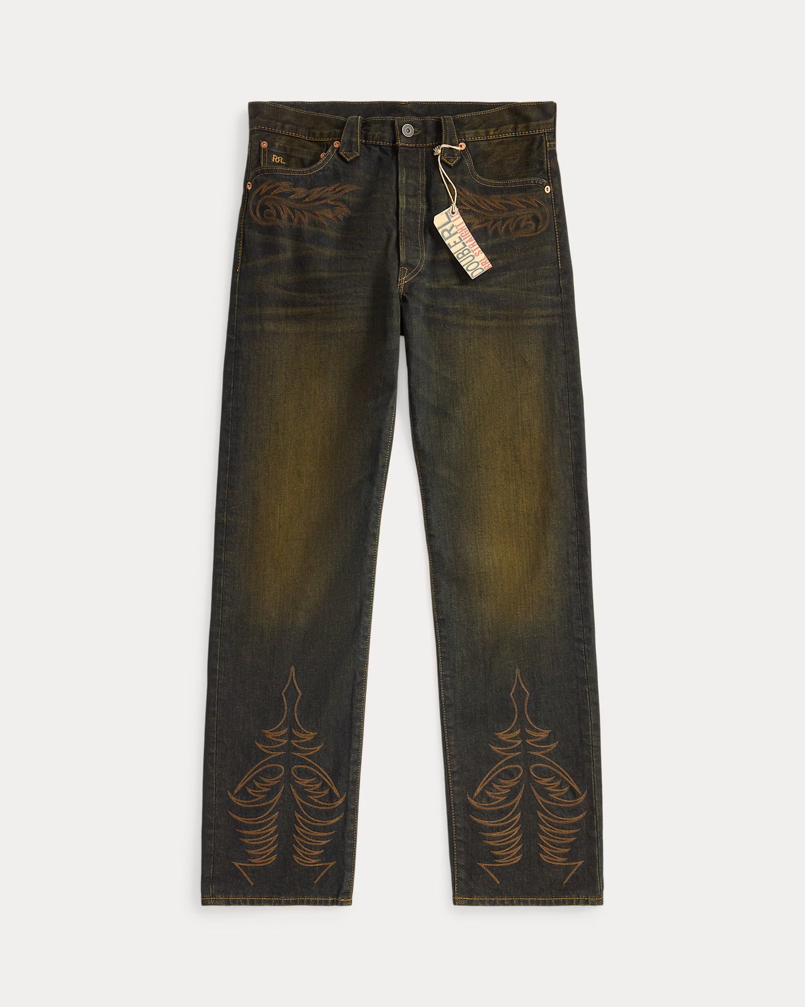 RRL Straight Fit Bexhill Western Jean