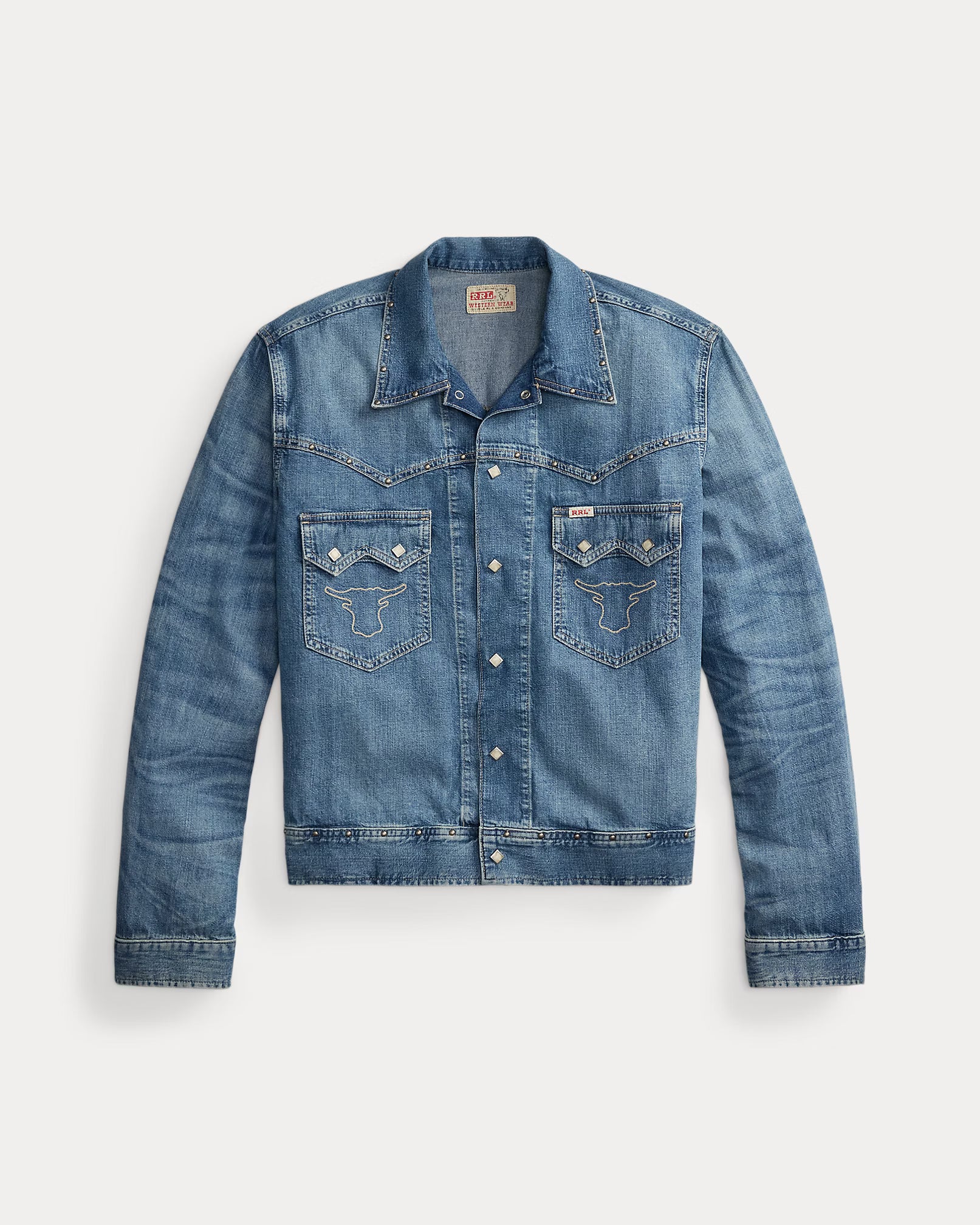 RRL Studded Indigo Denim Jacket