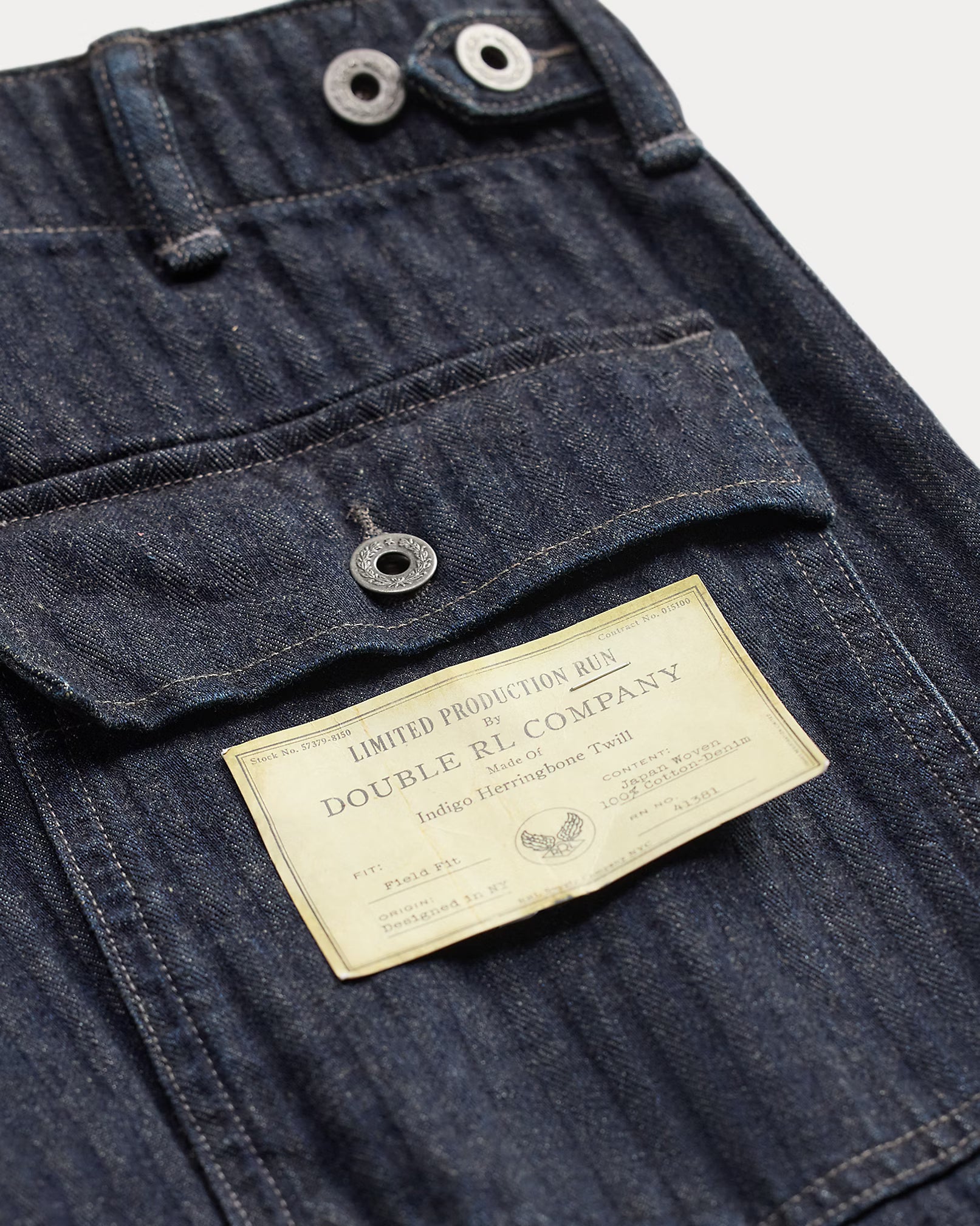 RRL Limited-Edition Indigo Herringbone Pant