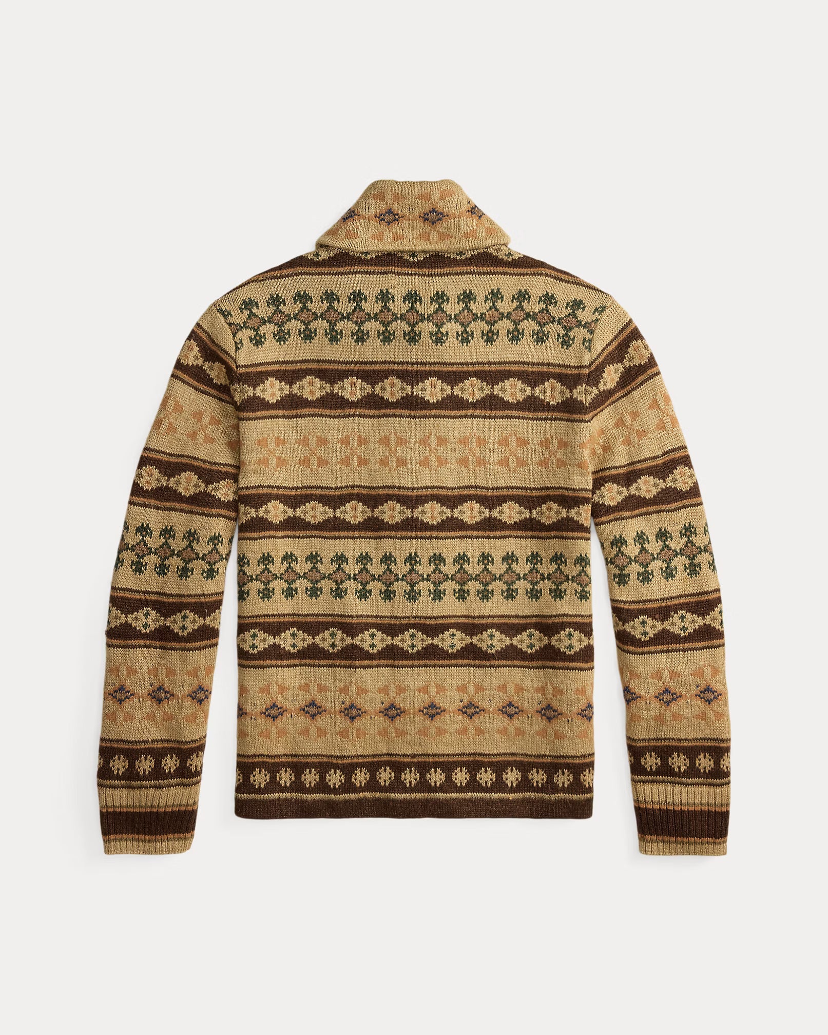 RRL Jacquard-Knit Linen-Blend Cardigan