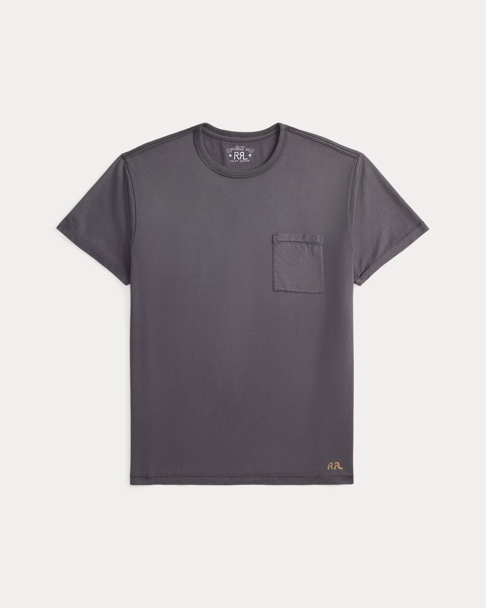RRL Garment-Dyed Pocket T-Shirt - Boathouse Navy