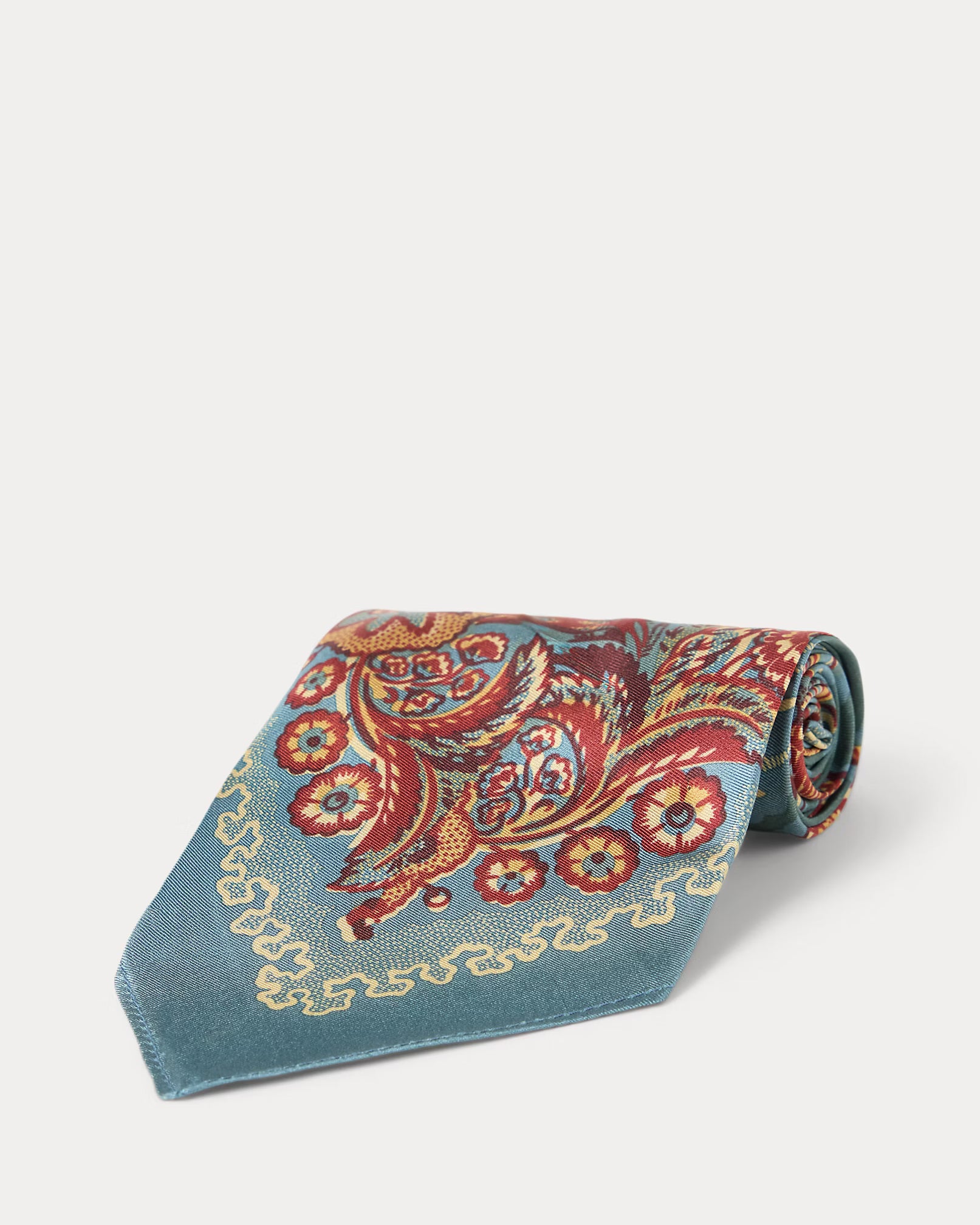 RRL Handmade Floral Silk Western Ascot