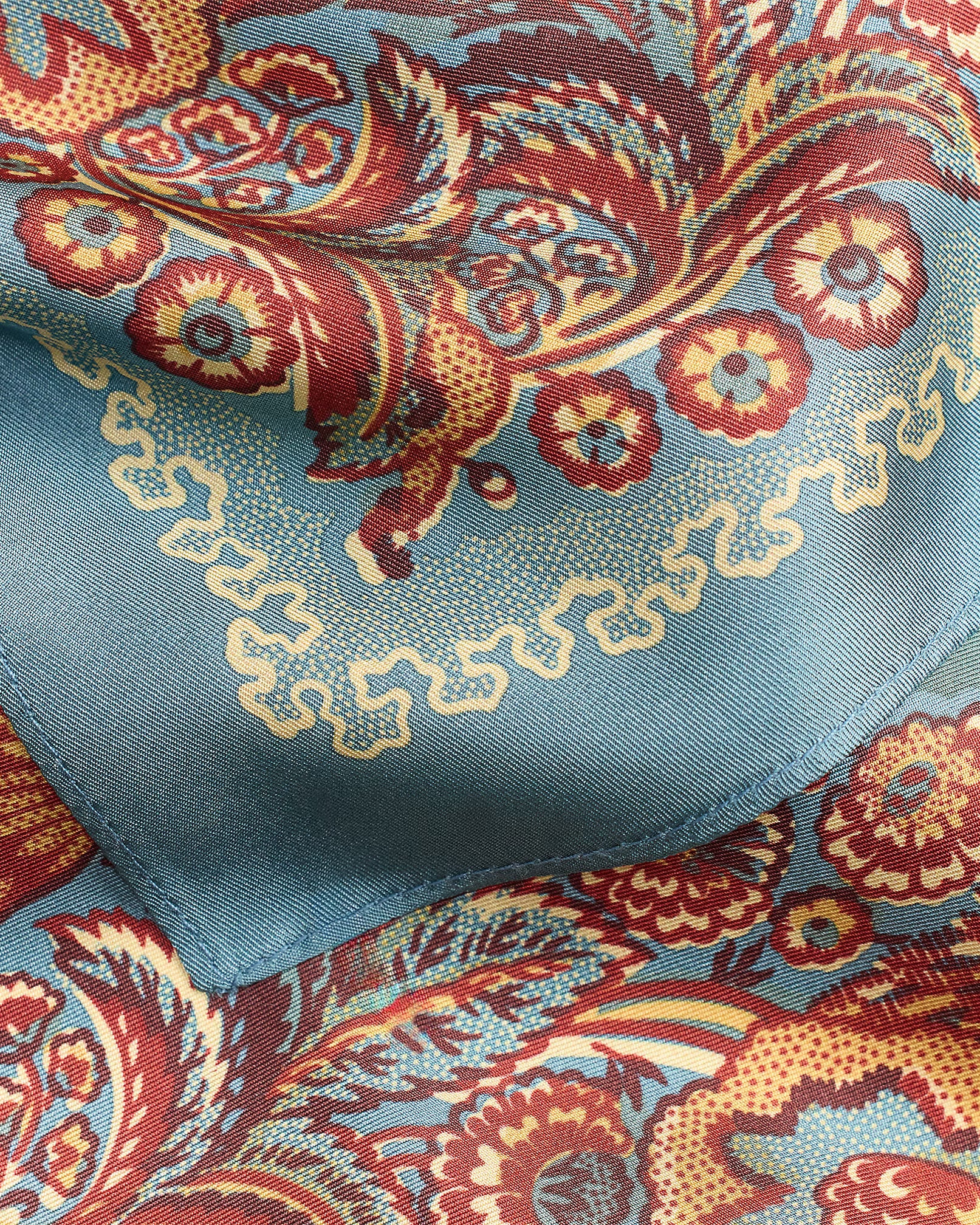 RRL Handmade Floral Silk Western Ascot