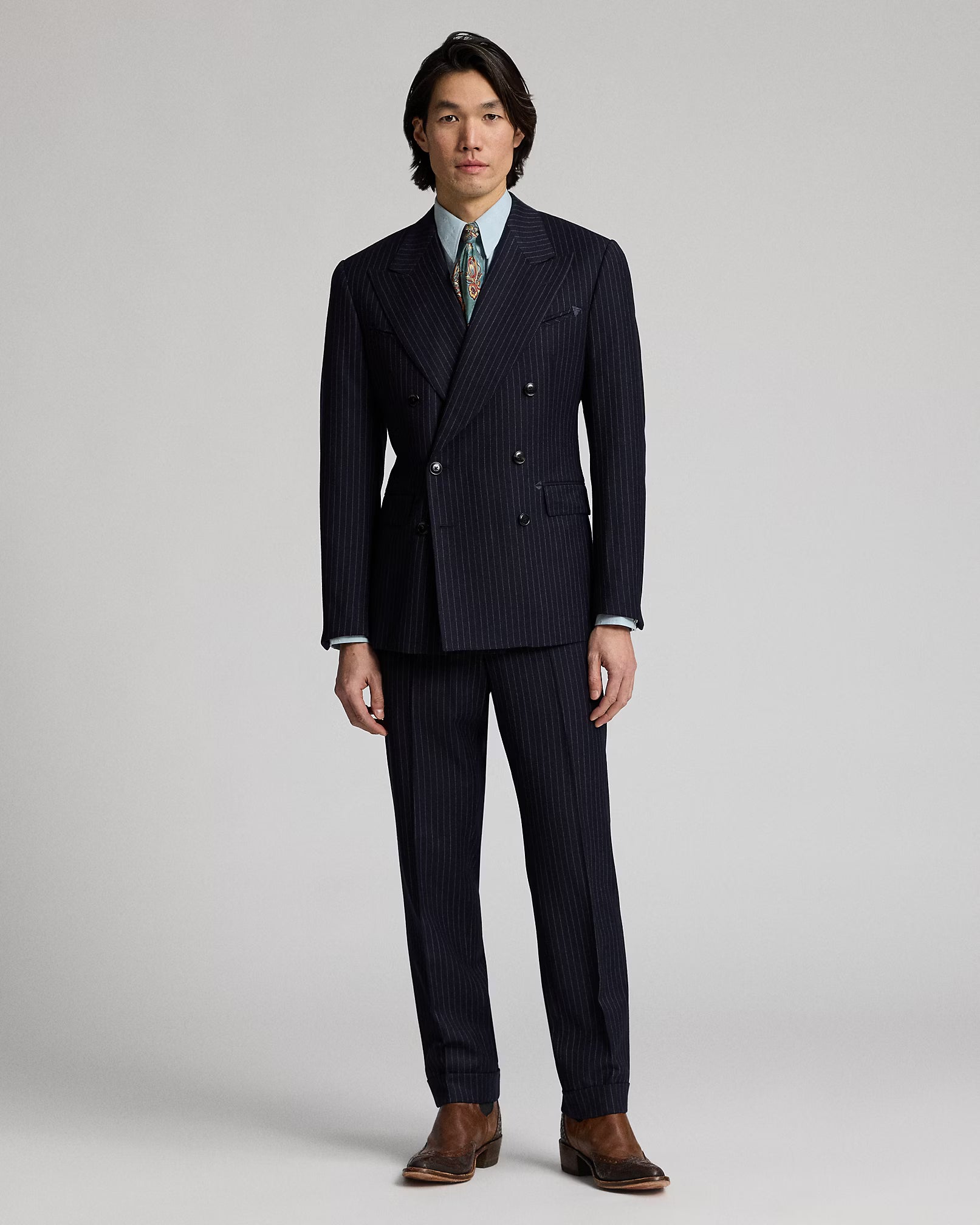 RRL Slim Fit Dobby Western Shirt