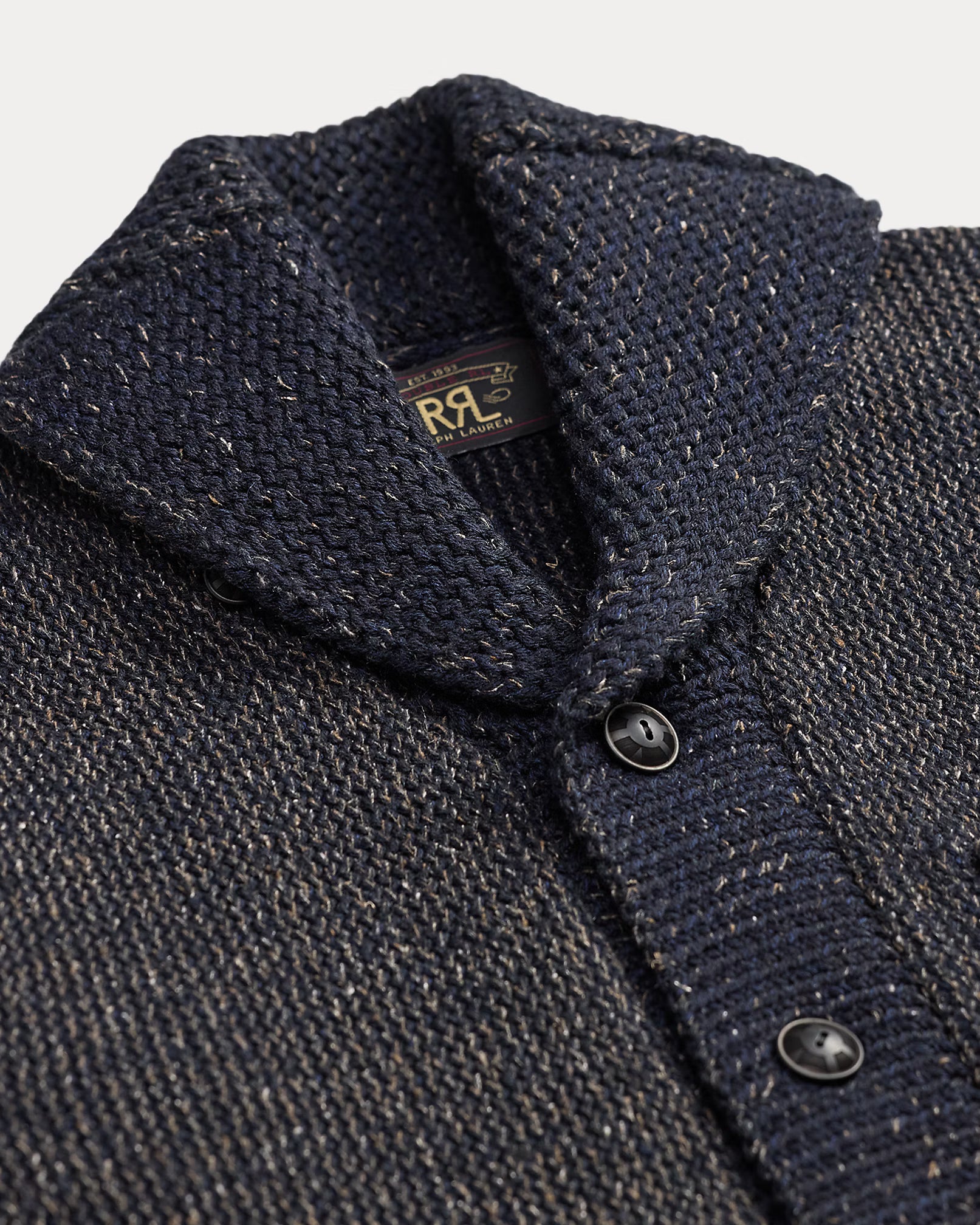 RRL Jacquard-Knit Shawl-Collar Cardigan
