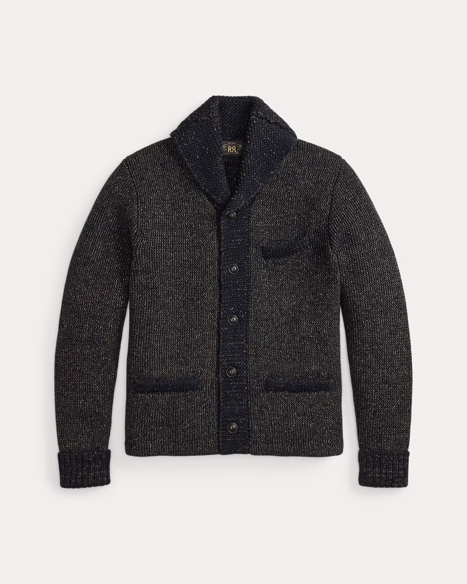 RRL Jacquard-Knit Shawl-Collar Cardigan