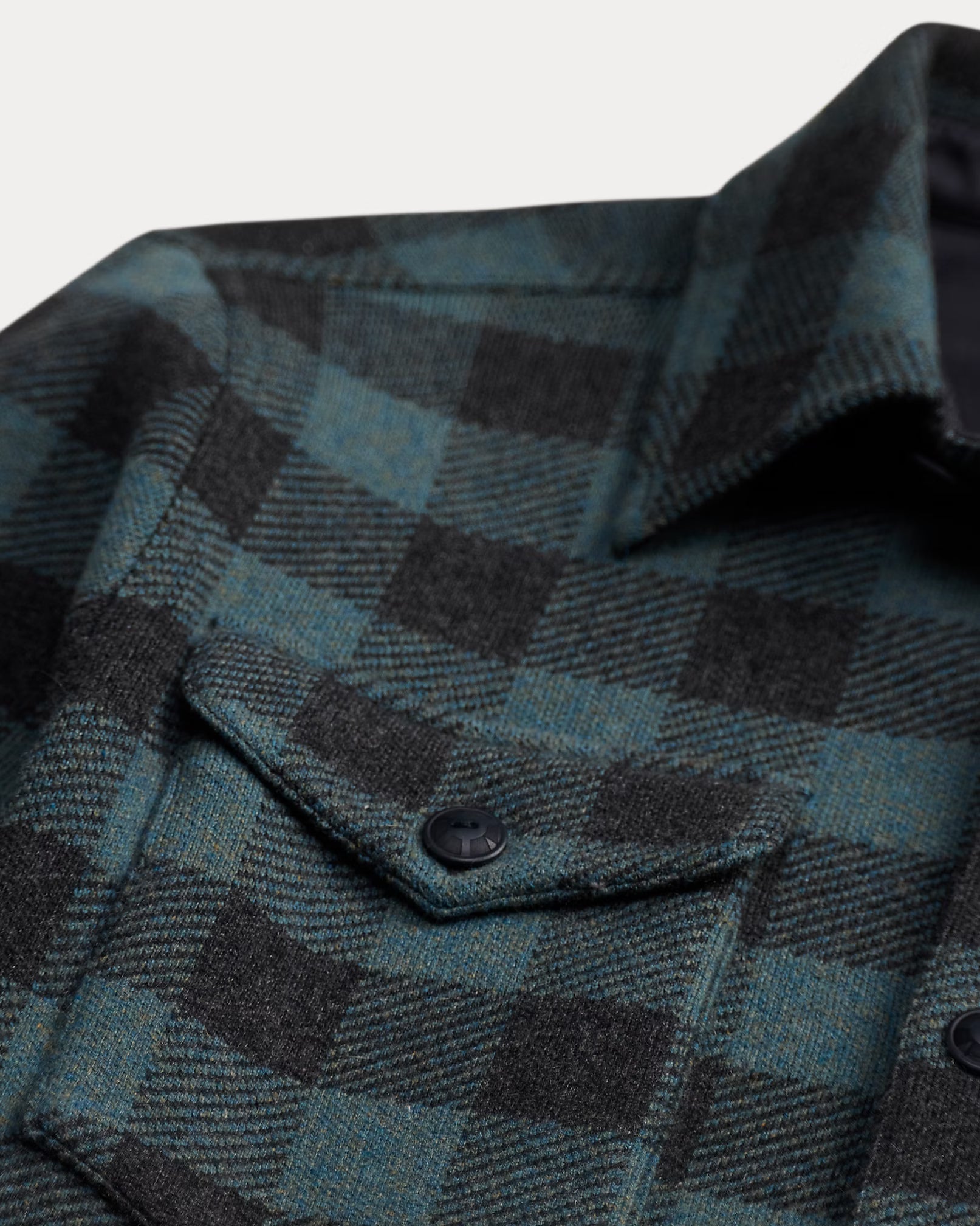 RRL Plaid Wool-Cashmere Workshirt Sweater