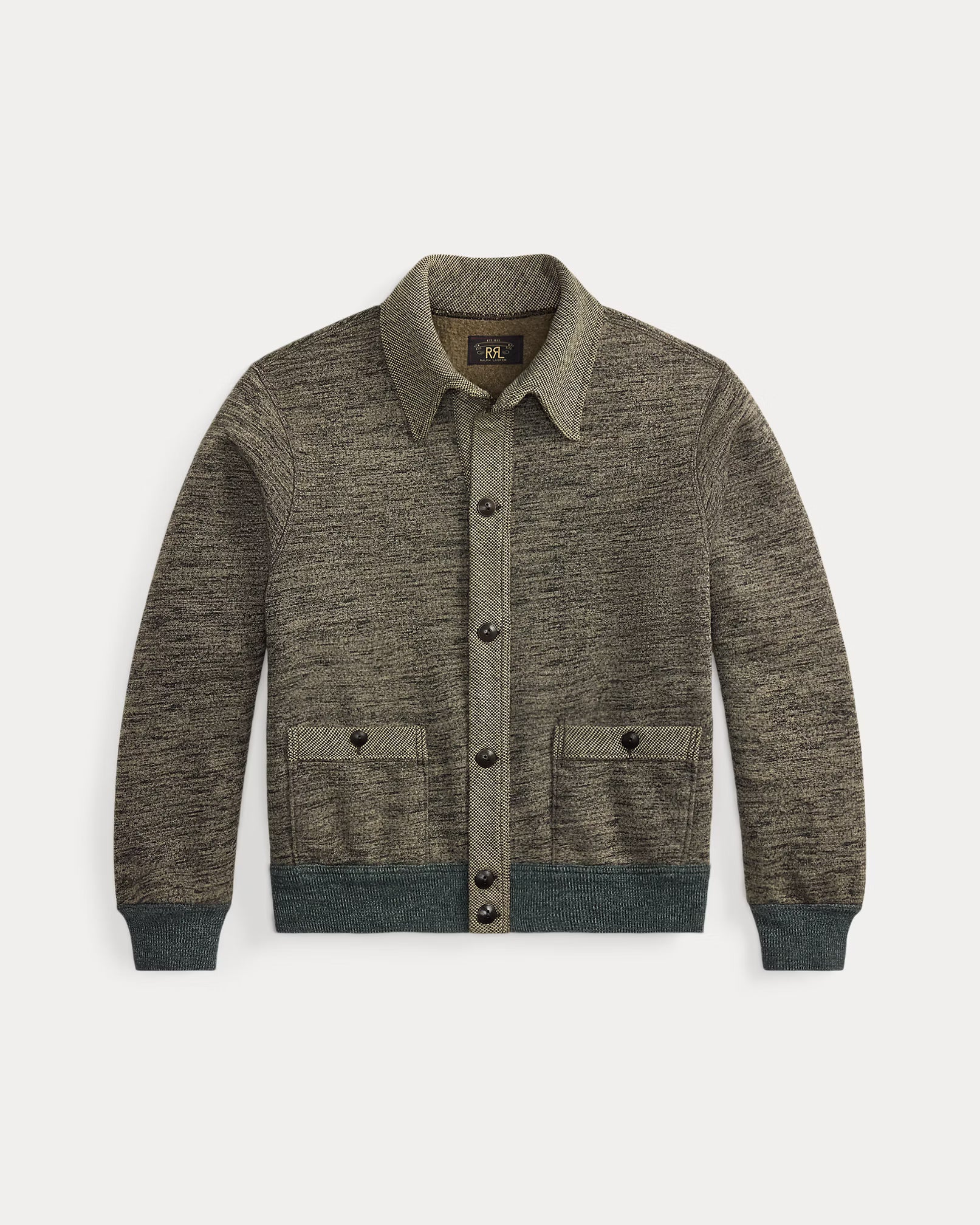 RRL Heathered Cotton Blend Cardigan