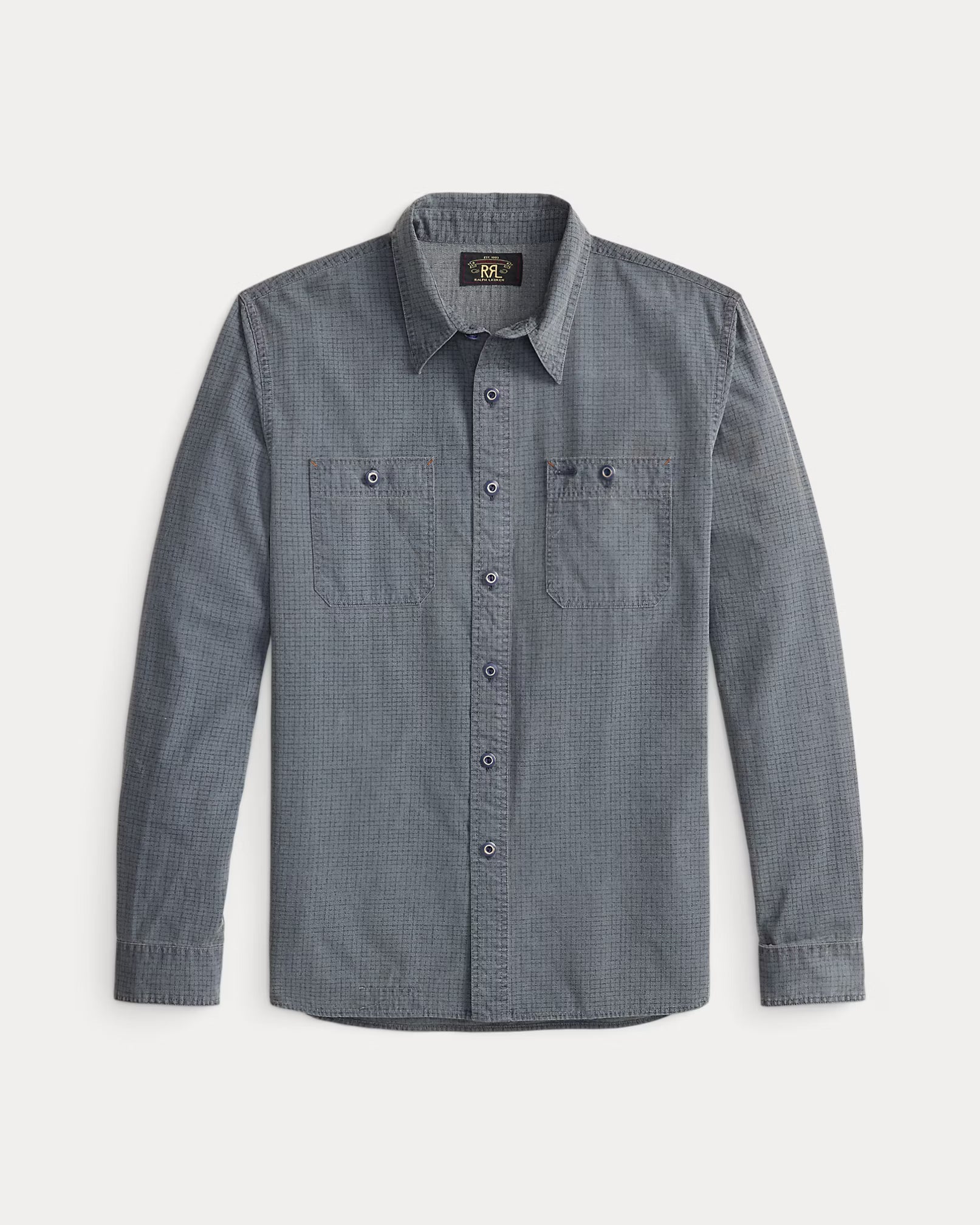 RRL Check-Print Woven Workshirt
