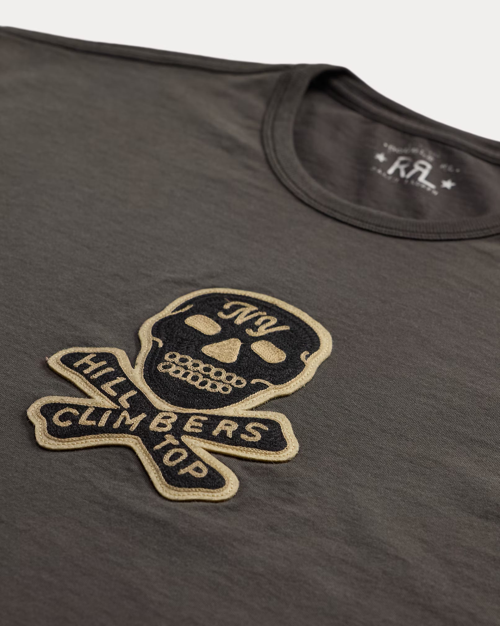 RRL Skull-Patch Jersey T-Shirt