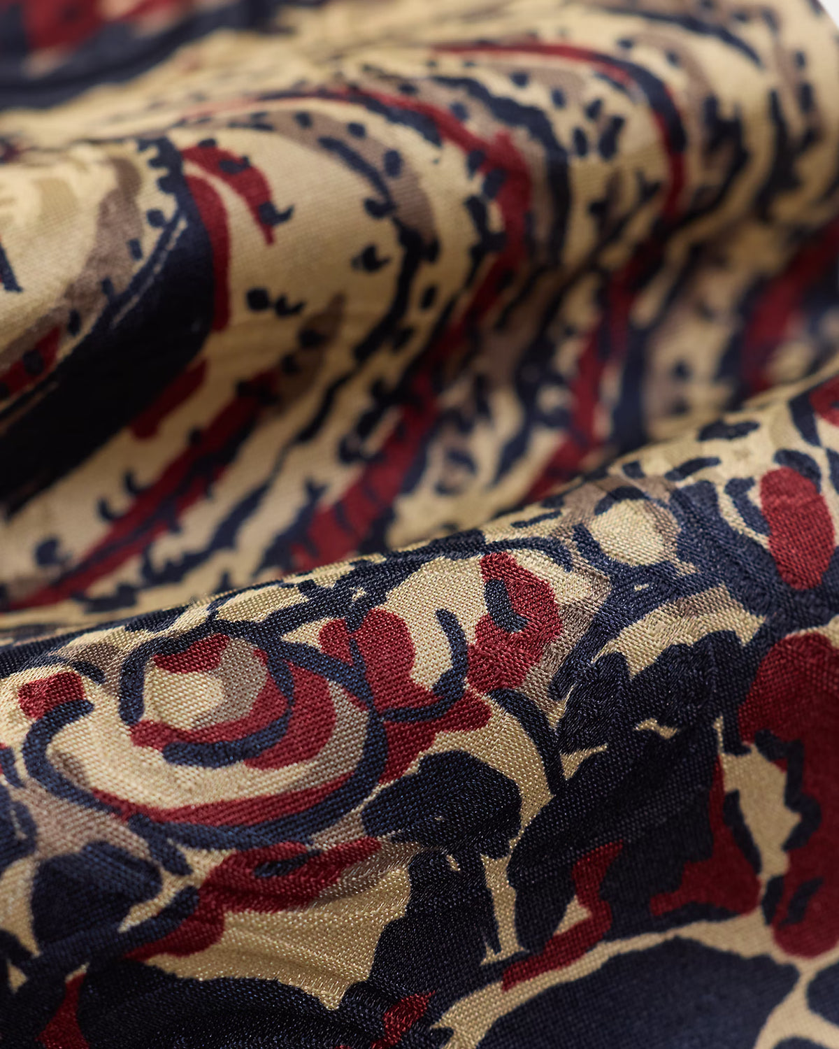 RRL Handmade Music-Print Silk Tie