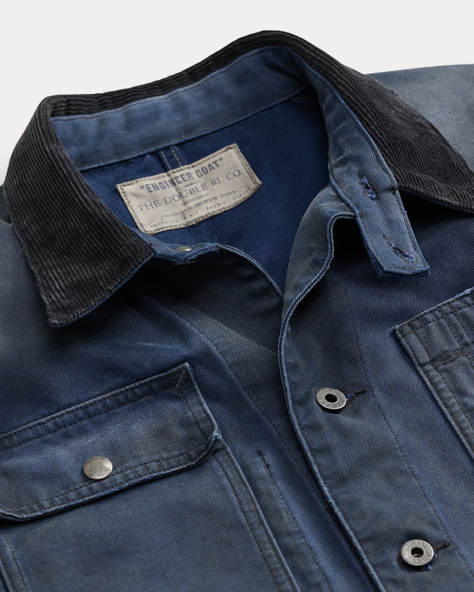 RRL Canvas Corduroy Collar Engineer Jacket
