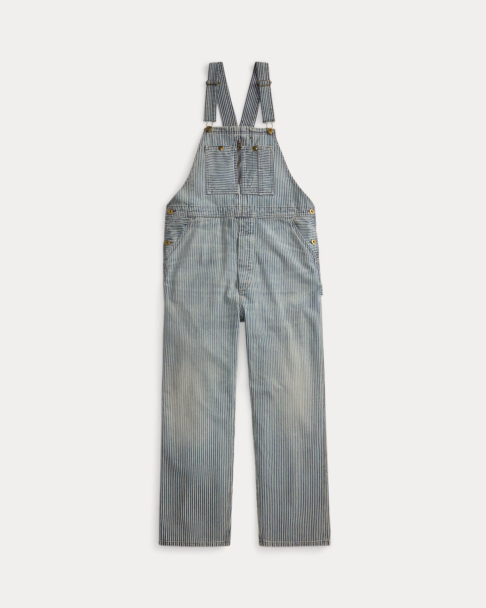 RRL Indigo Striped Twill Overall