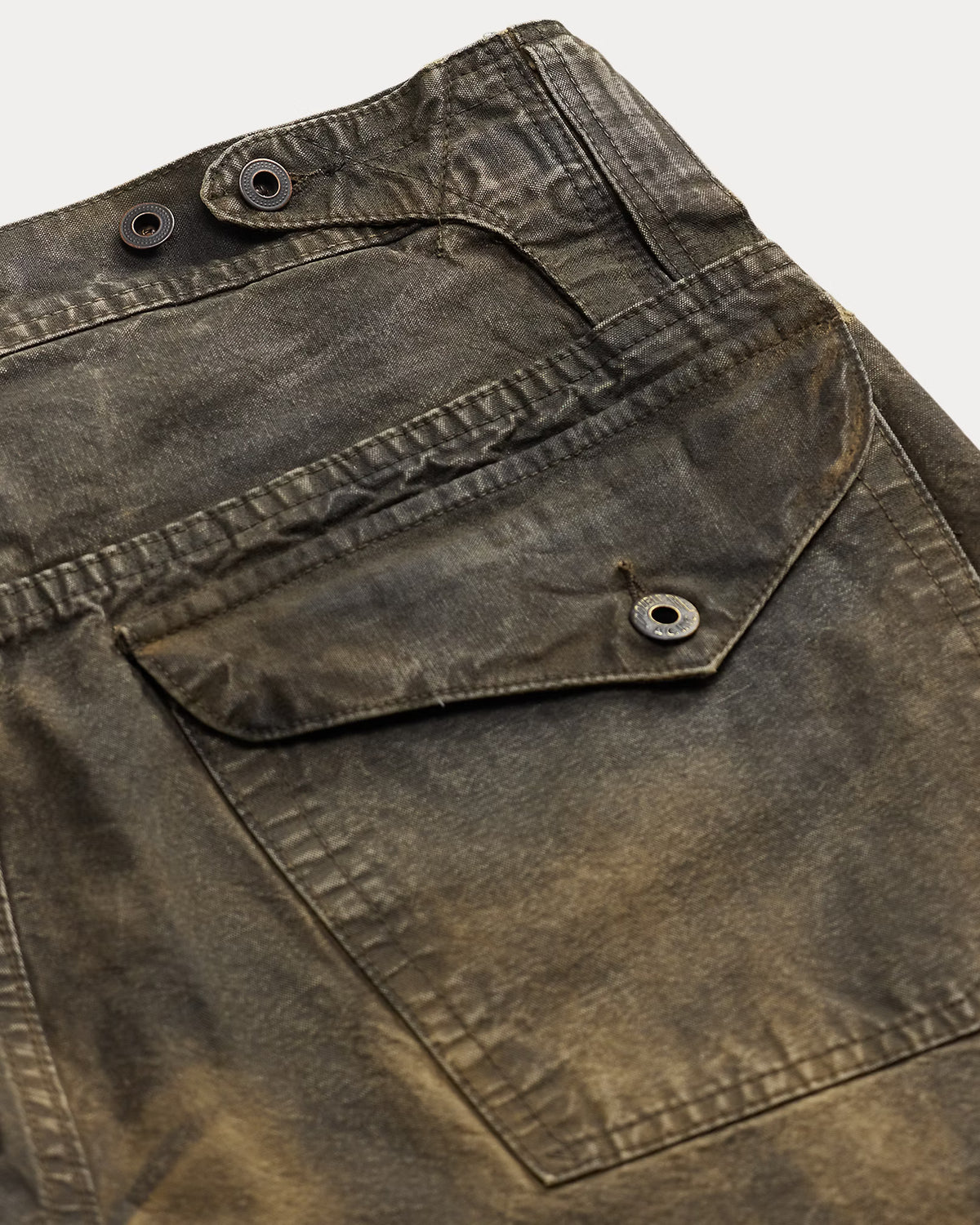 RRL Straight Fit Distressed Canvas Workpant