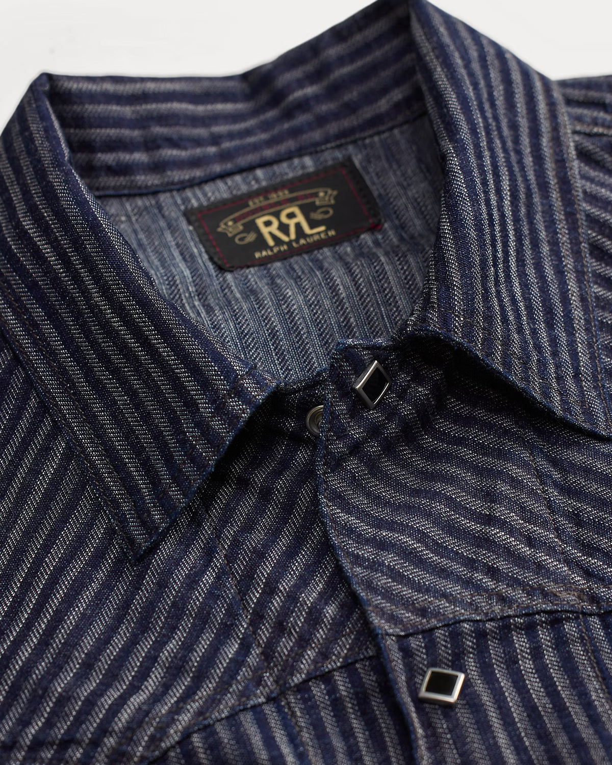 RRL Indigo Striped Jacquard Jacket