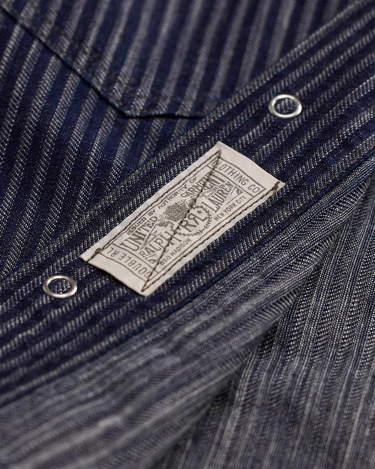 RRL Indigo Striped Jacquard Jacket