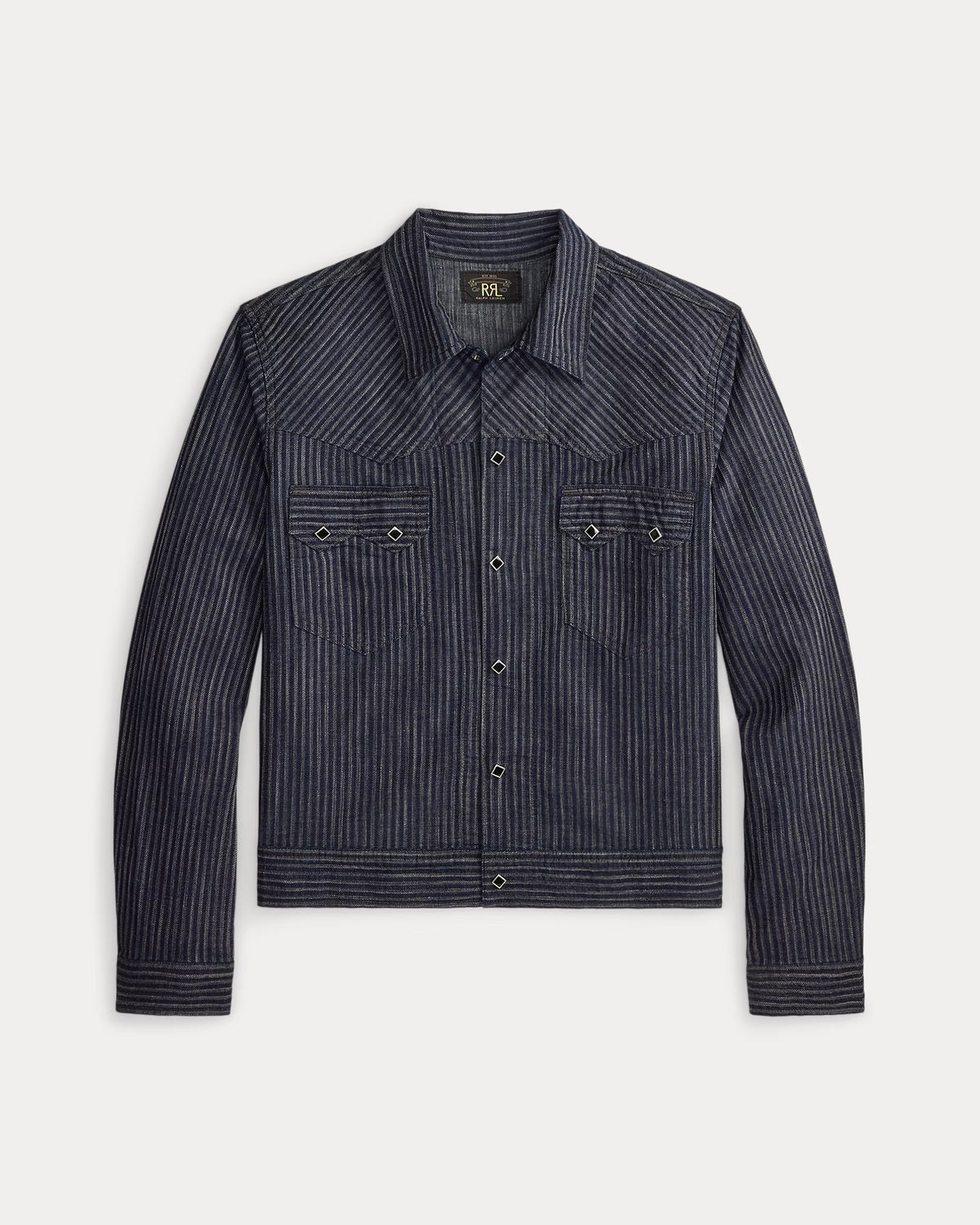 RRL Indigo Striped Jacquard Jacket