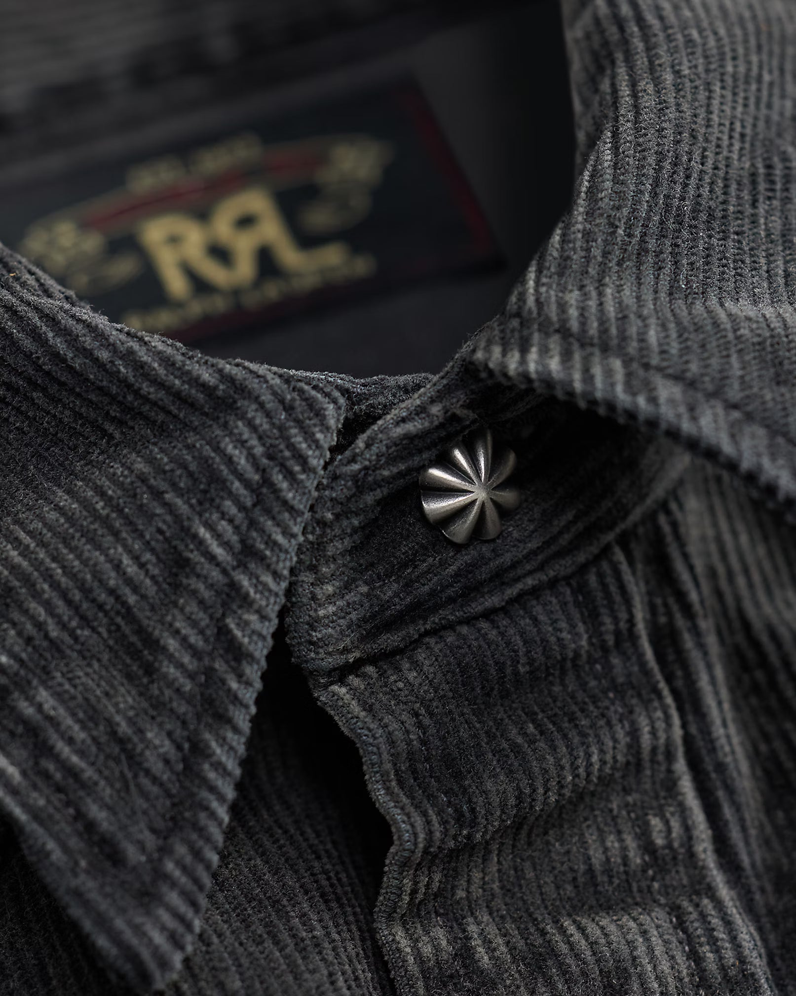 RRL Slim Fit Corduroy Western Shirt