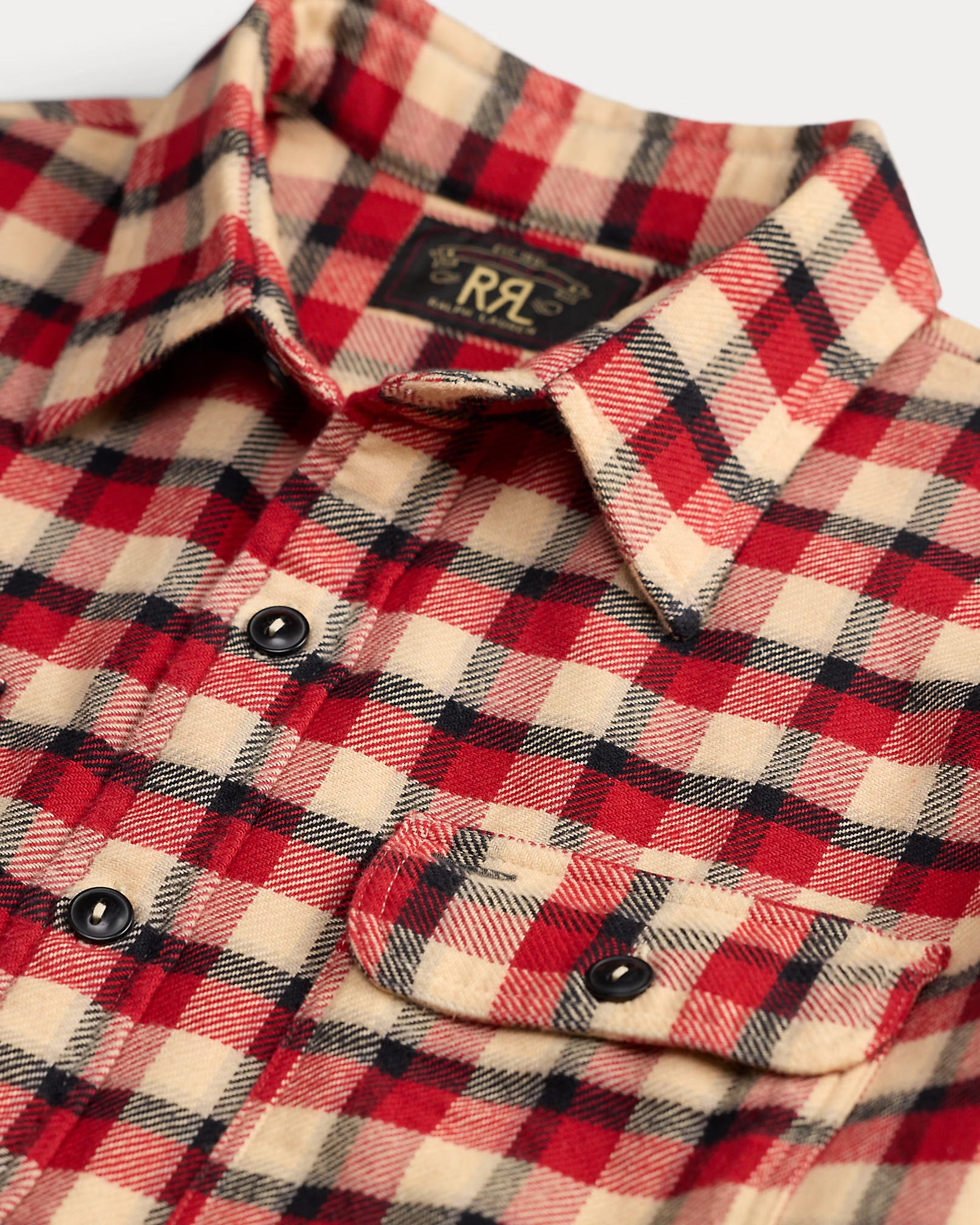 RRL Checked Twill Work Shirt
