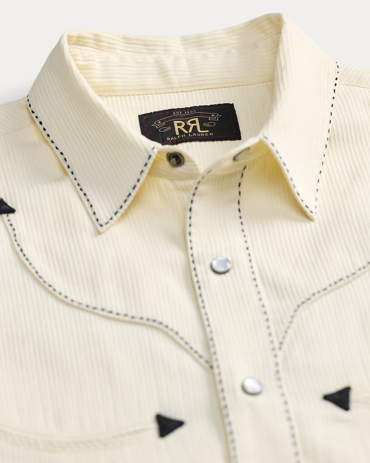 RRL Slim Fit Bedford Cord Western Shirt