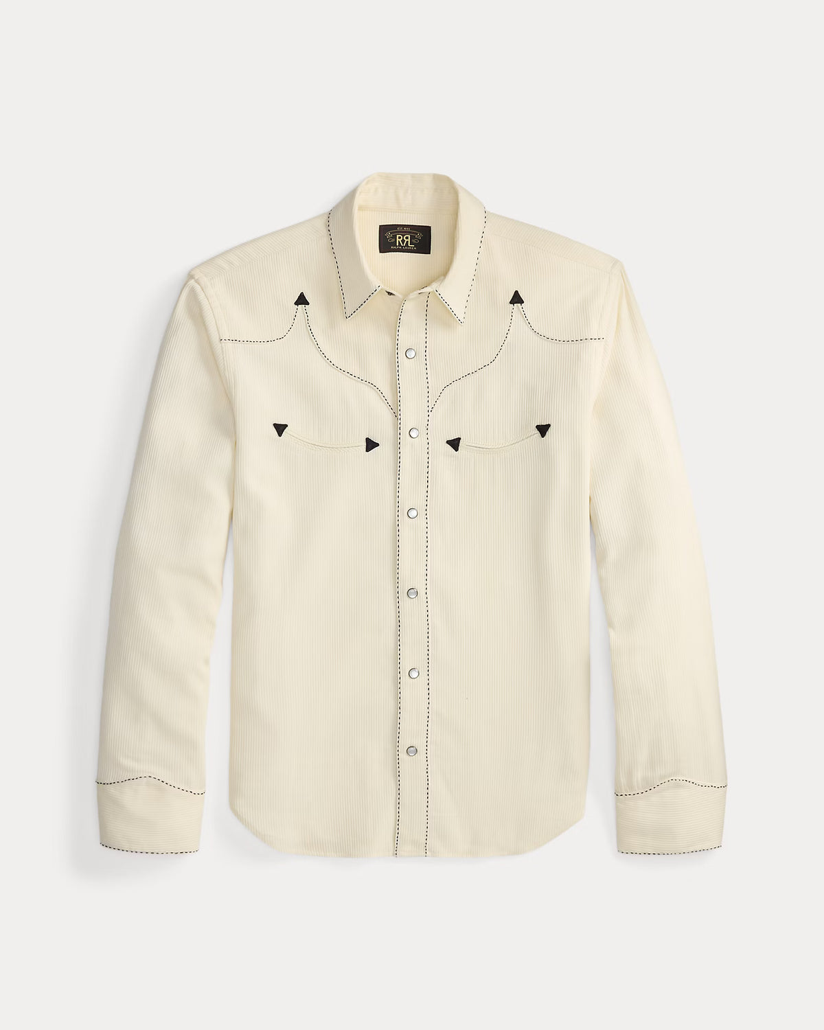 RRL Slim Fit Bedford Cord Western Shirt