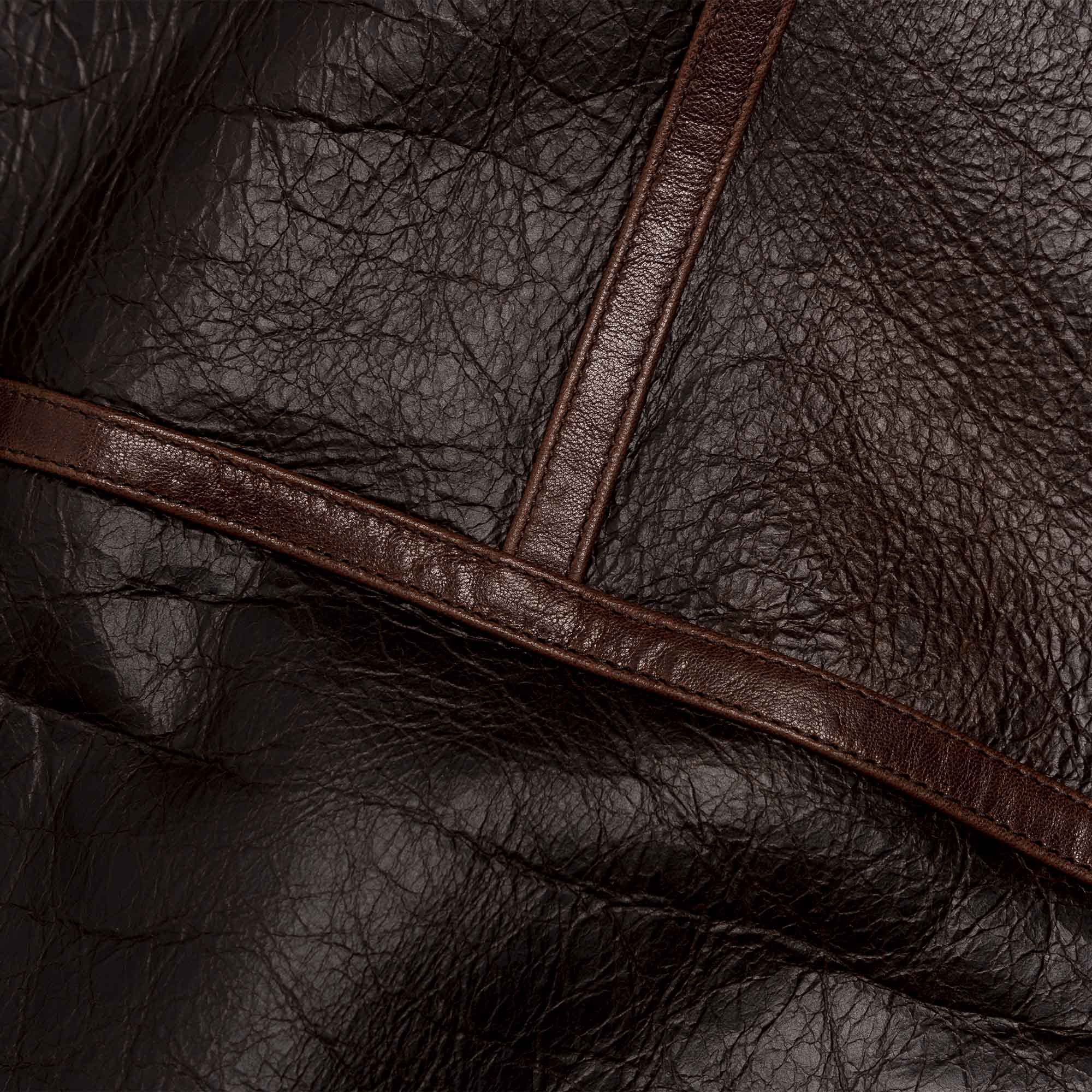 “Aviatore” B-3 Seal Brown Shearling Jacket