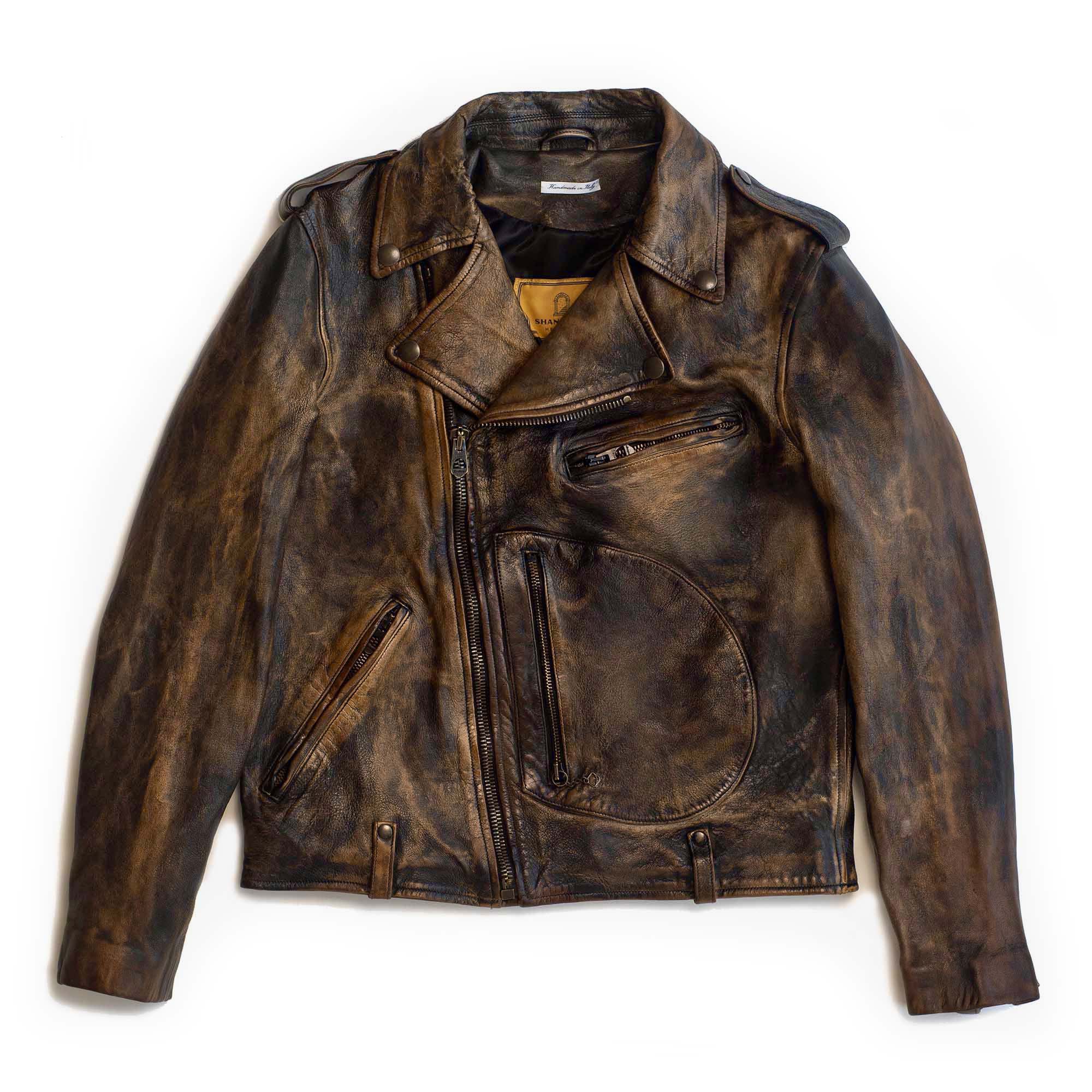 “Chiodo” Deserto Leather Jacket