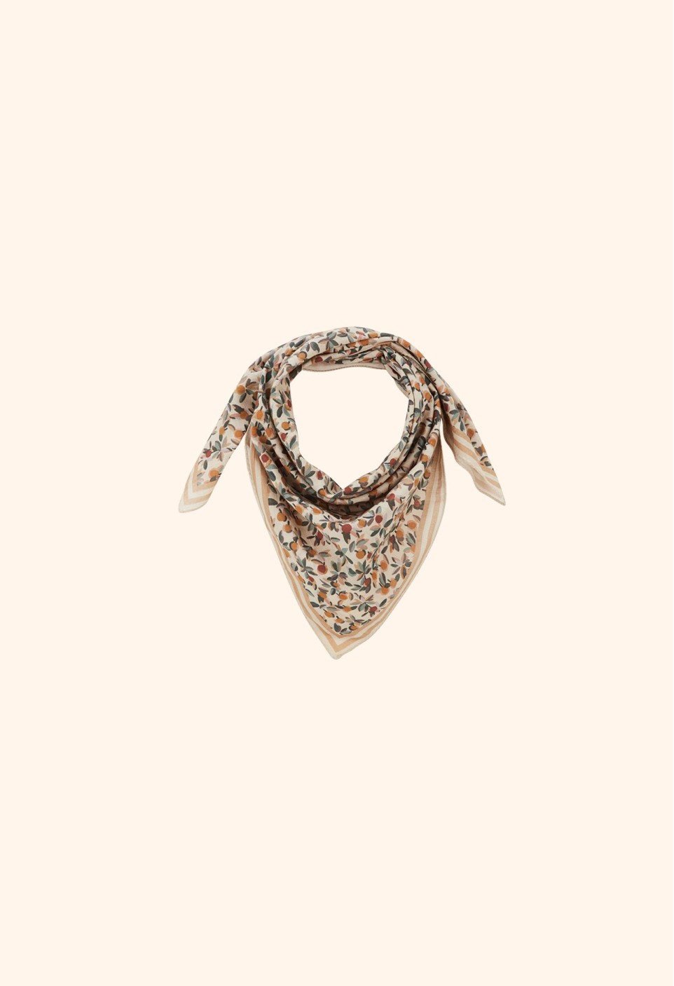 Small Cotton Bloom Scarf - Miel