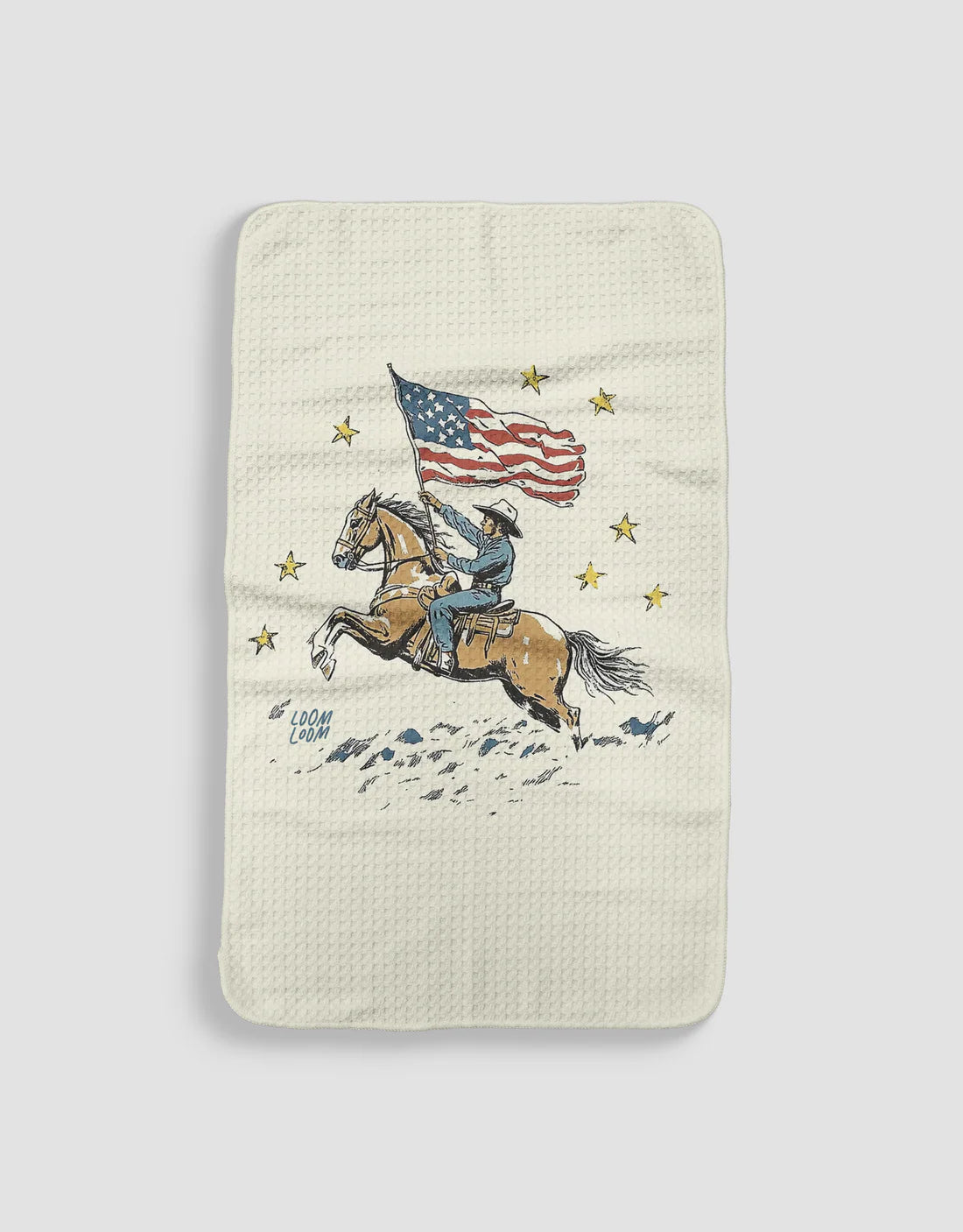 Double-Sided Tea Towel - All-American Cowboy