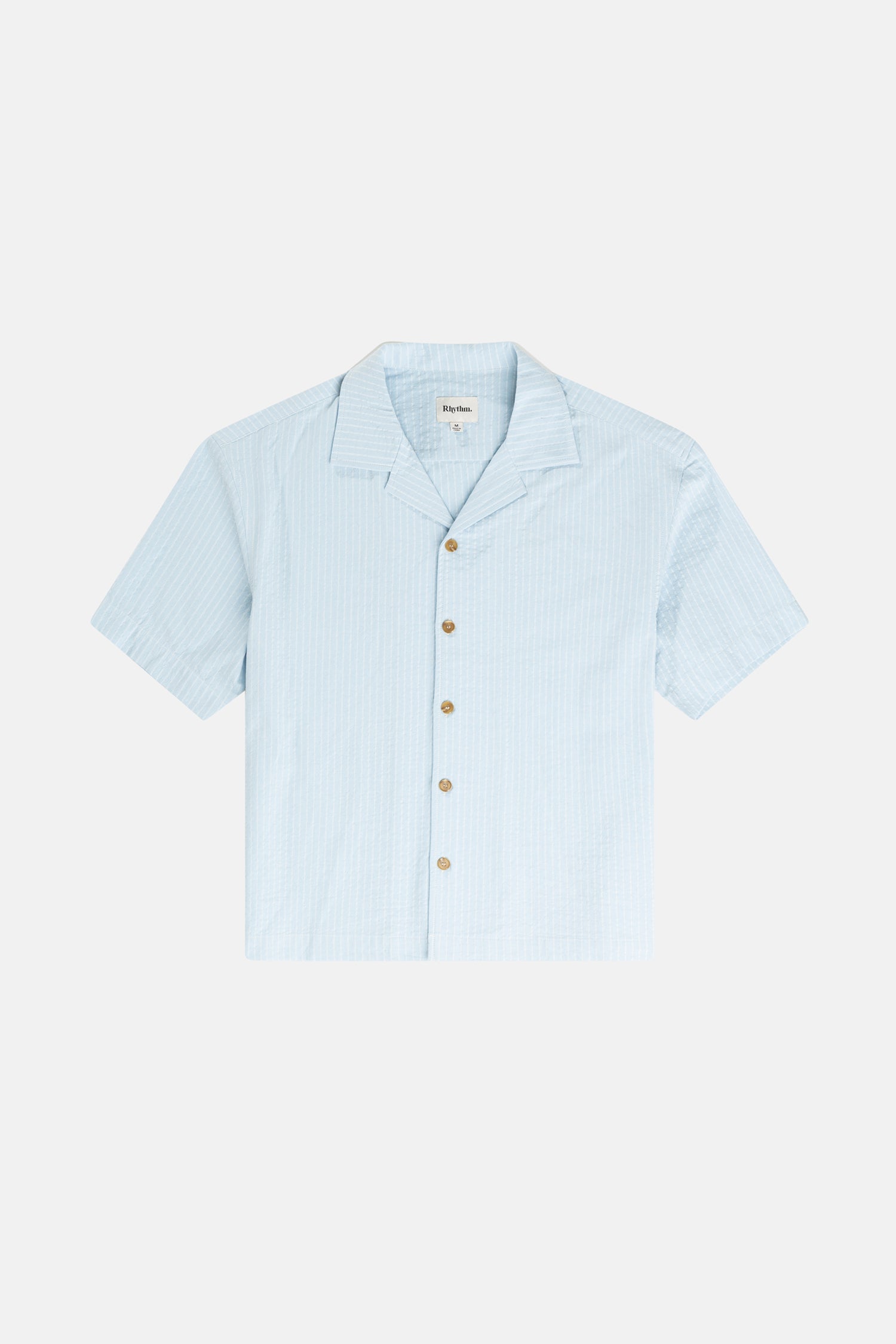 Relaxed Check Ss Shirt - Blue