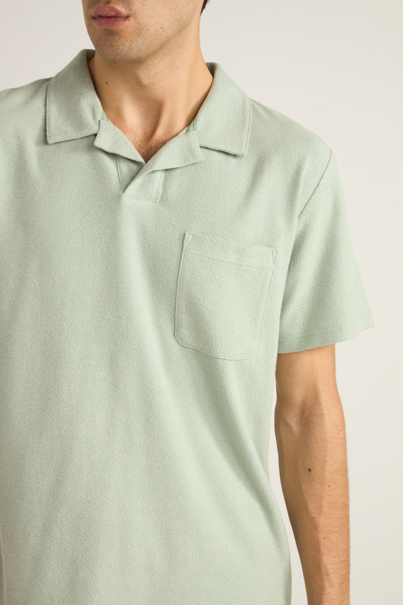 Vintage Terry Polo Seafoam
