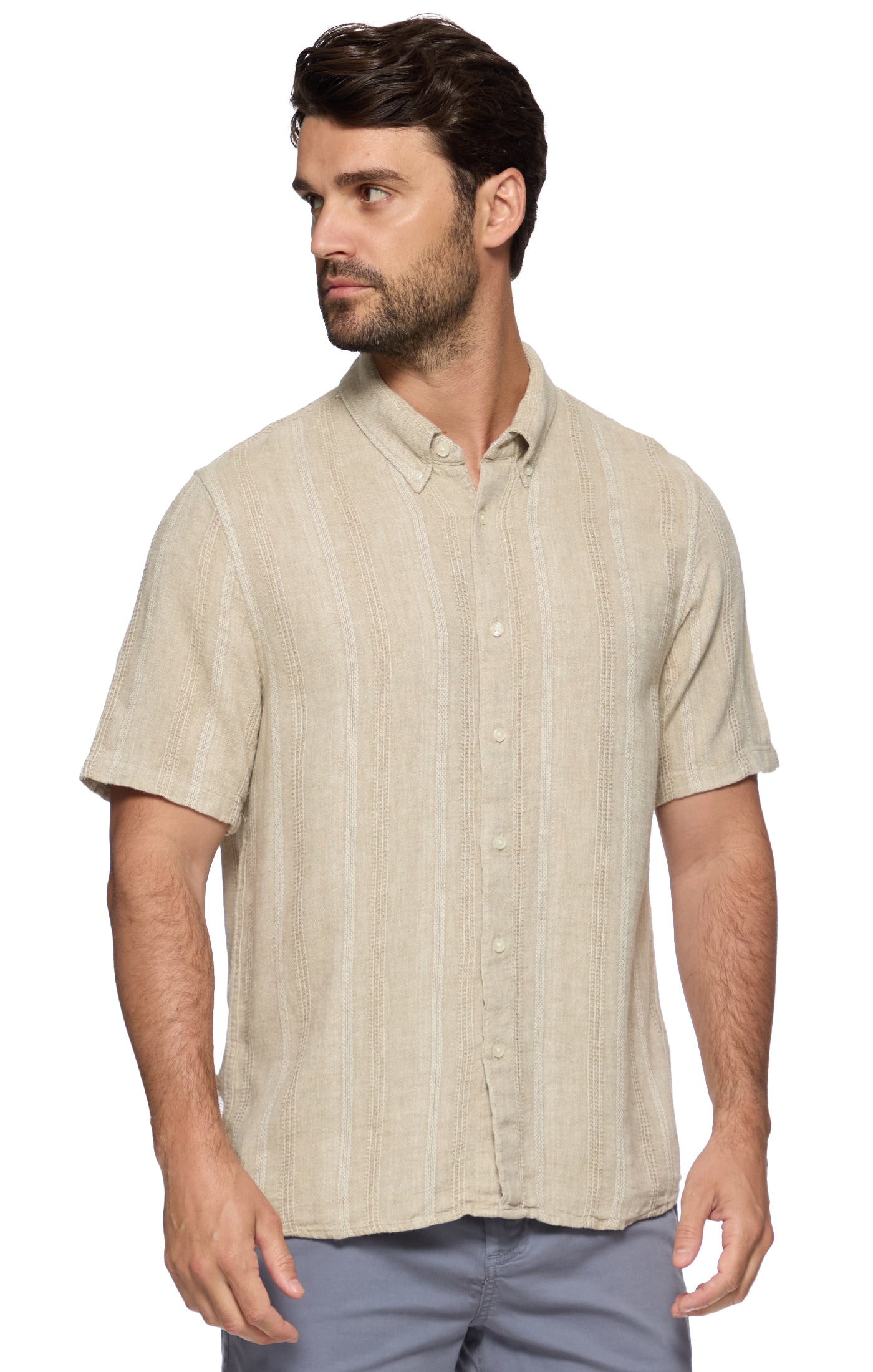 OCEANSIDE SS LINEN BLEND SHIRT