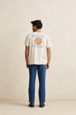 Textured Wale Jam Pant - Washed Indigo