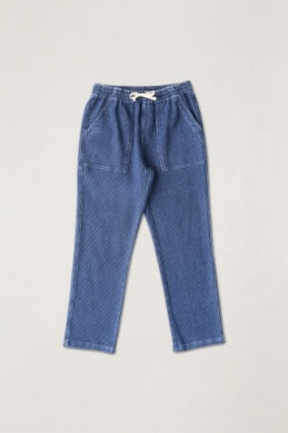 Textured Wale Jam Pant - Washed Indigo