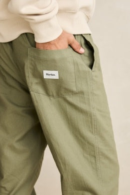Linen Jam Pant - Olive