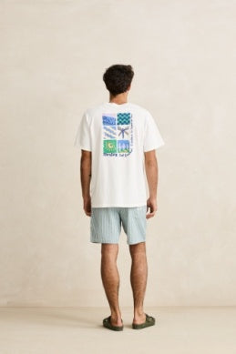 Seersucker Stripe Jam - Pine