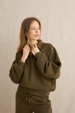 Everyday Fleece Pullover - Dark Olive