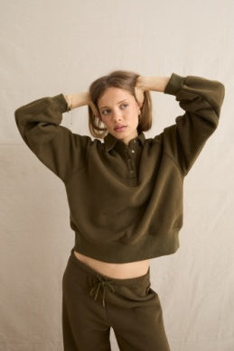 Everyday Fleece Pullover - Dark Olive