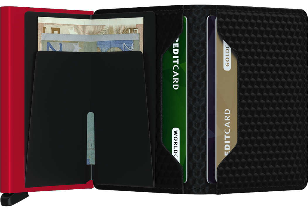 Slimwallet Cubic Black Red