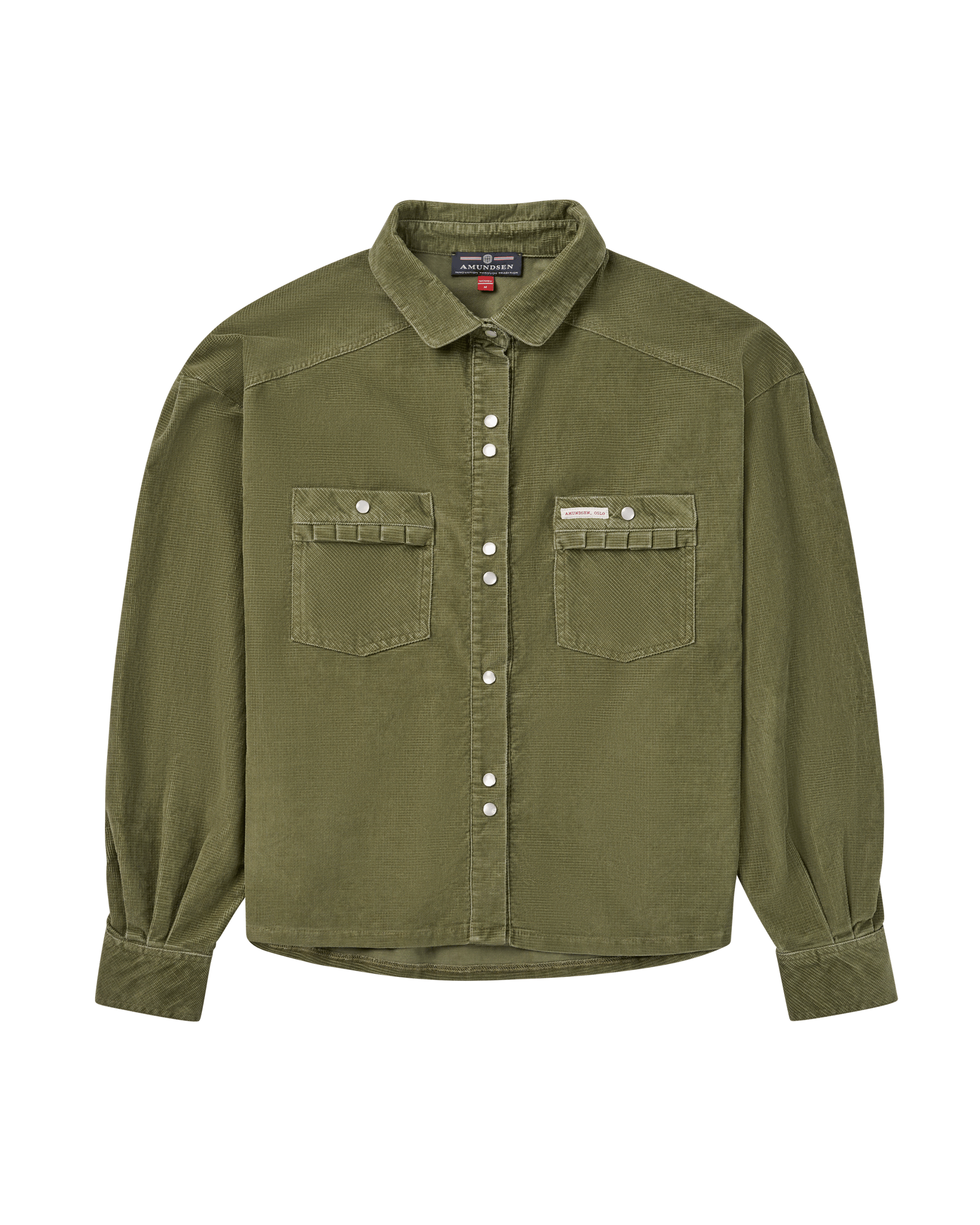 Amundsen Sports Wild Velvet Shirt in Olive at Nordstrom, Size Small EU