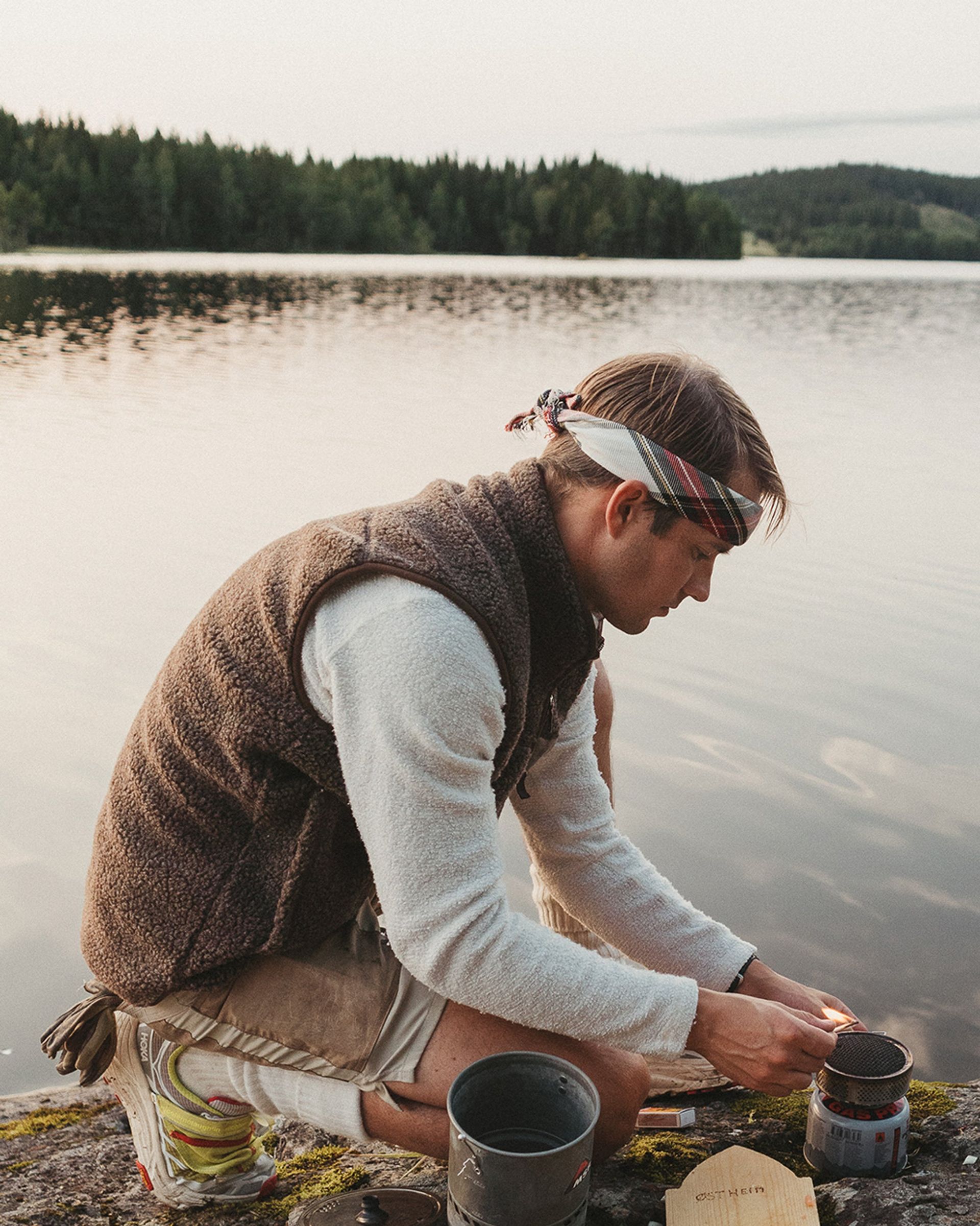 HEROES WOOL FLEECE VEST MENS-COWBOY