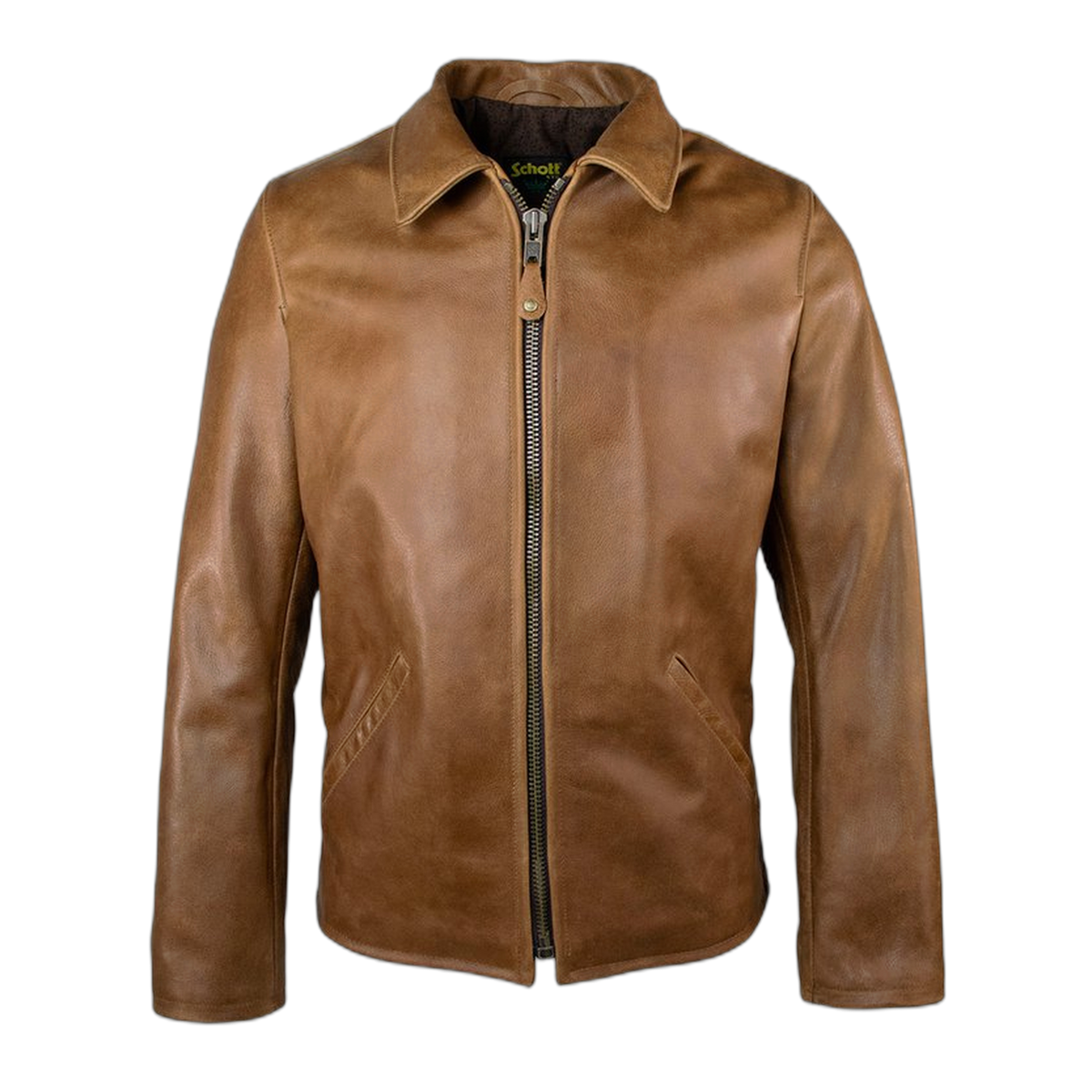 Schott Men's Waxy Buffalo Leather Sunset Jacket
