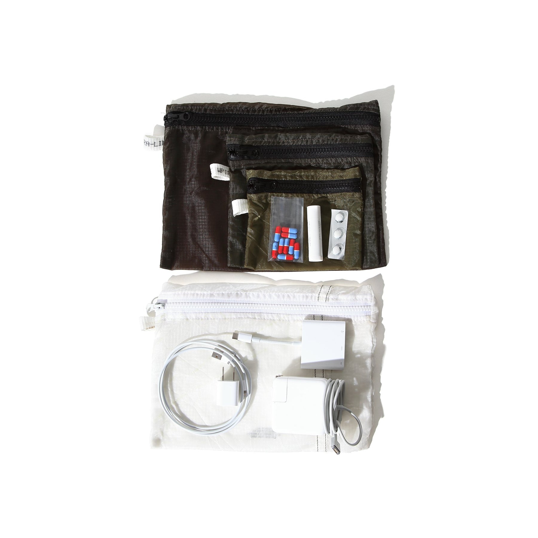 VINTAGE PARACHUTE LIGHT POUCH - WHITE (LAGRE)
