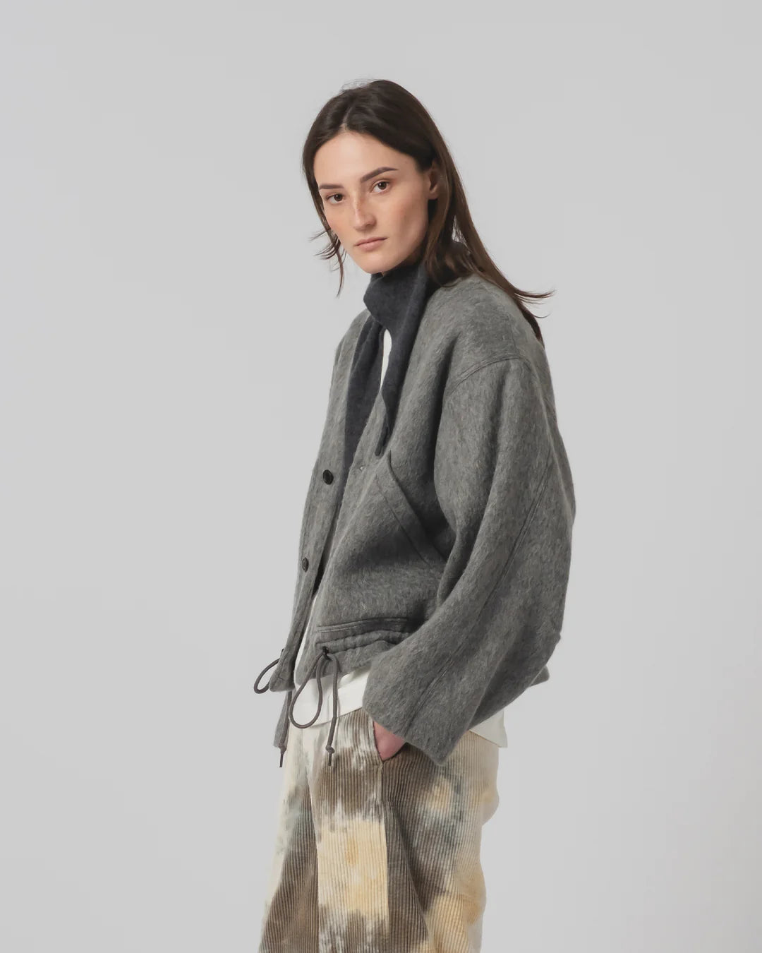 G.o.D Reactor Jacket Mohair Fleece Asphalt