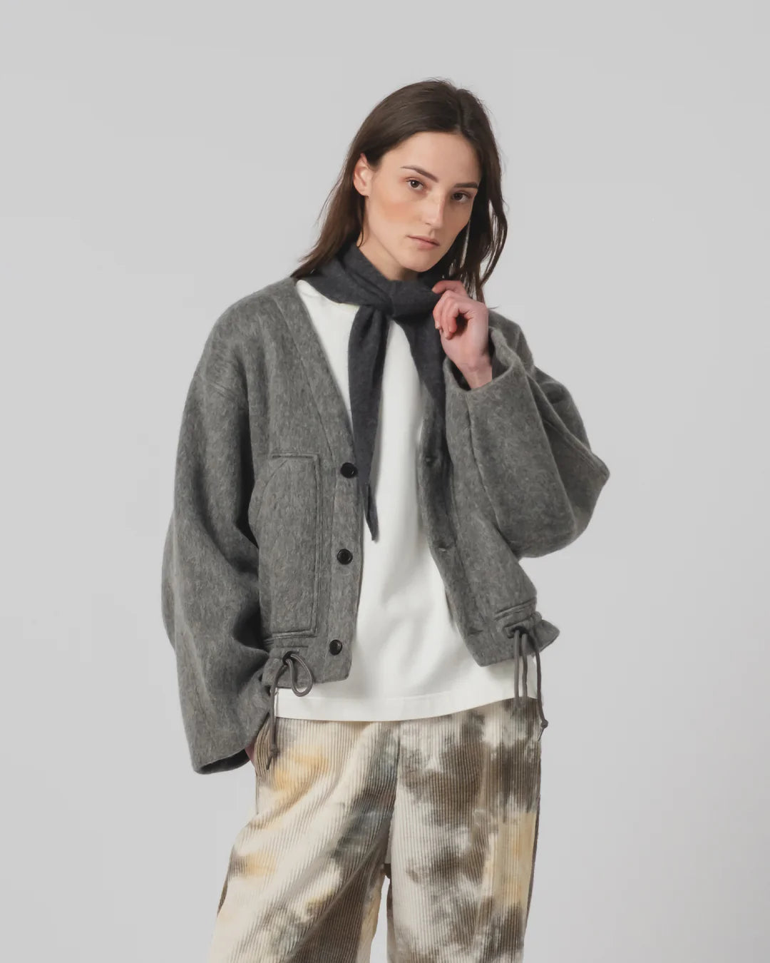 G.o.D Reactor Jacket Mohair Fleece Asphalt