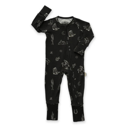 Western Zipper Romper