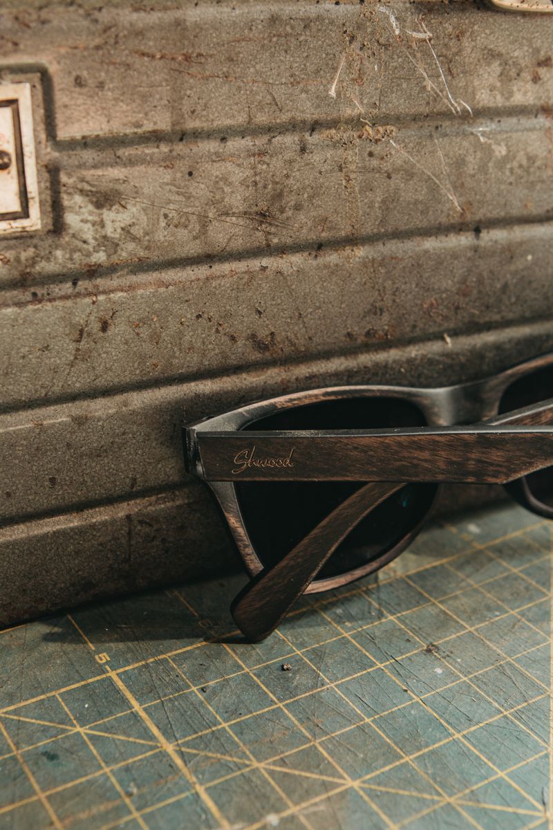 Canby: Distressed Dark Walnut - Grey Polarized