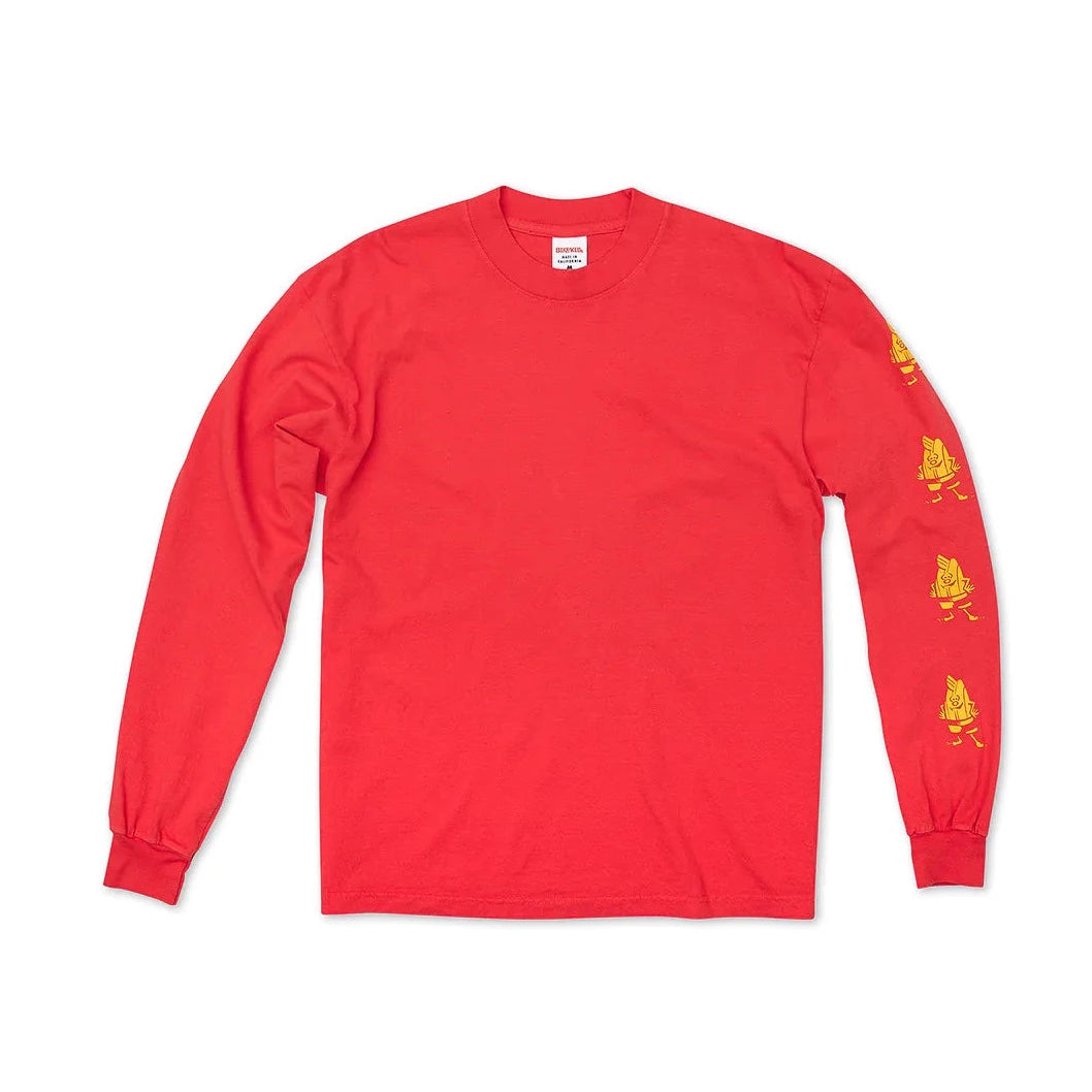 SOUTH PAW LONG SLEEVE T-SHIRT - RED