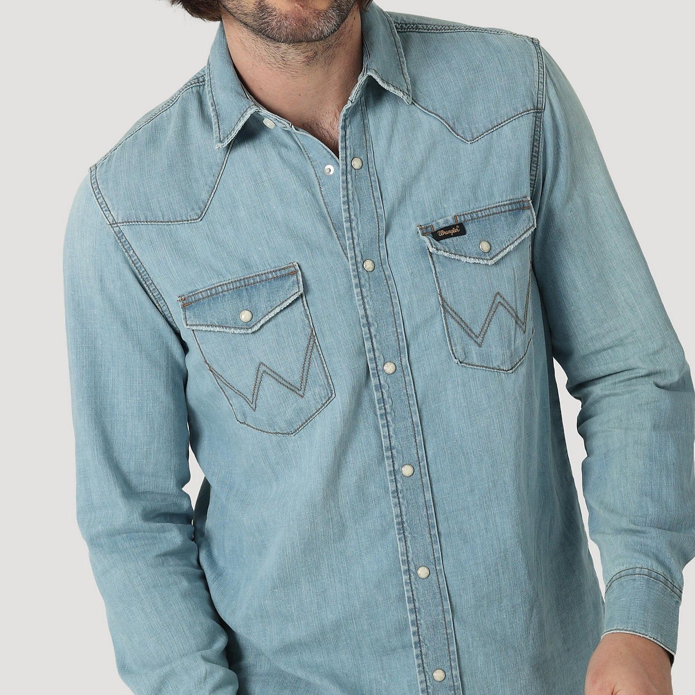 MEN'S HERITAGE WORKSHIRT IN ICY BLUE